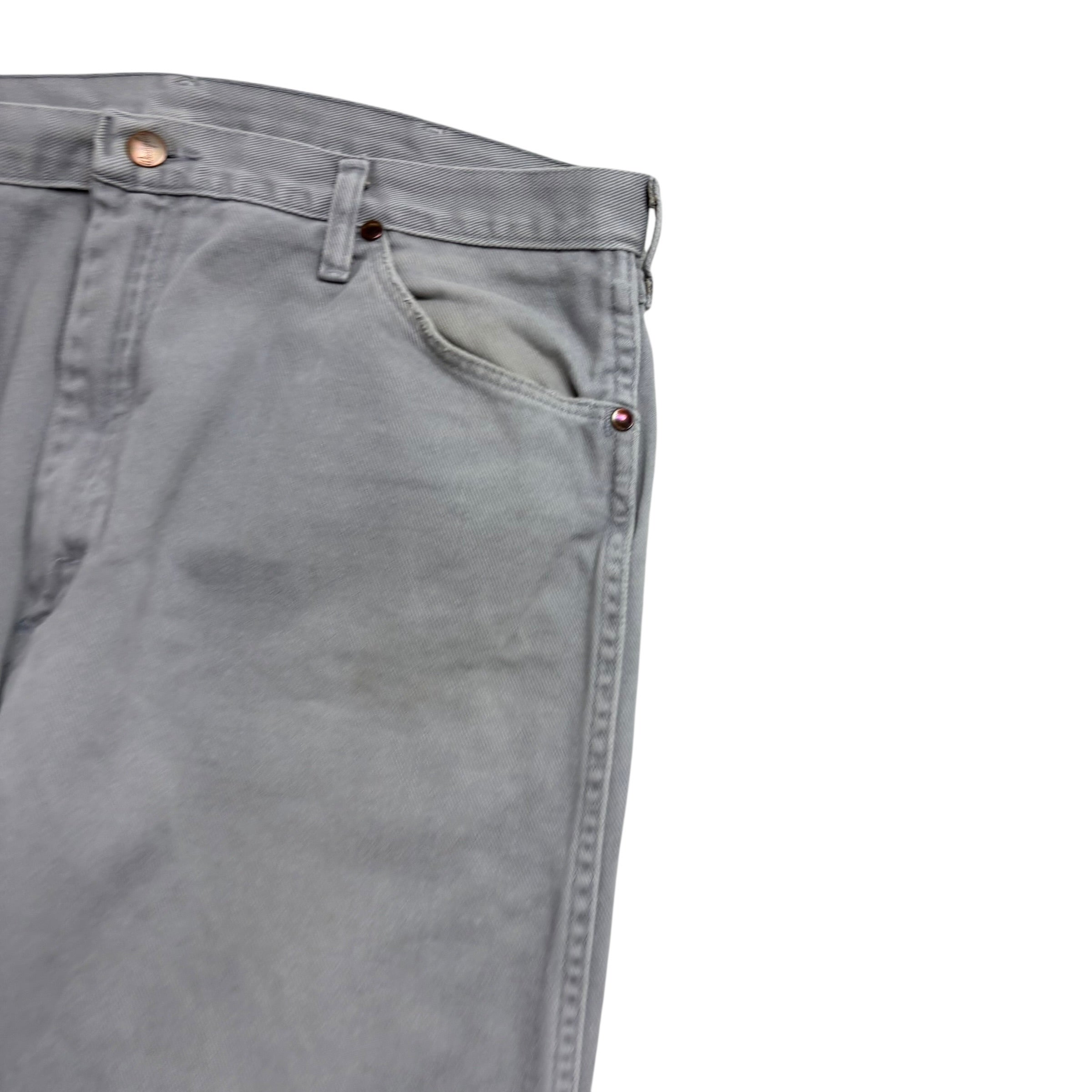 Wrangler Jeans Cowboy Cut W36 L33 Mens Grey Regular Straight Fit Vintage