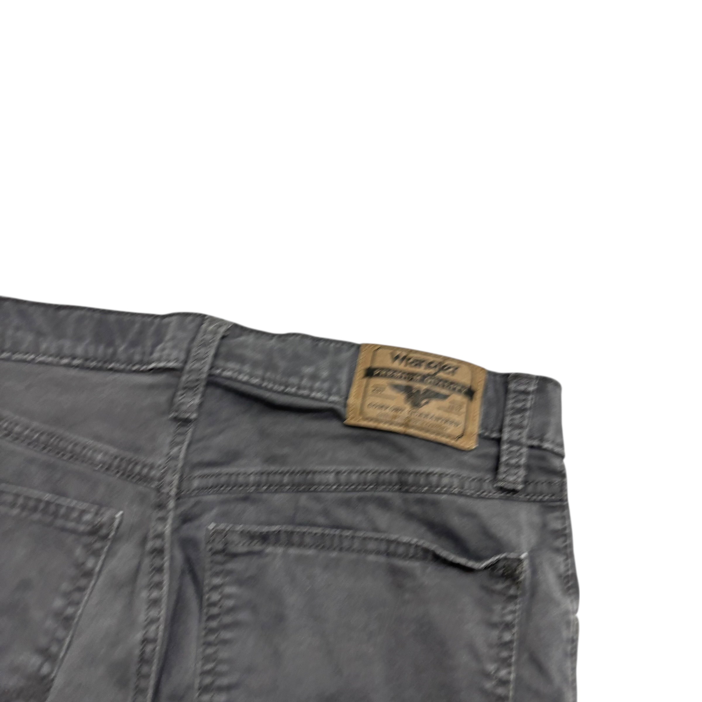 Wrangler Trousers W30 L32 Mens Grey Regular Straight Fit Stretch Pants