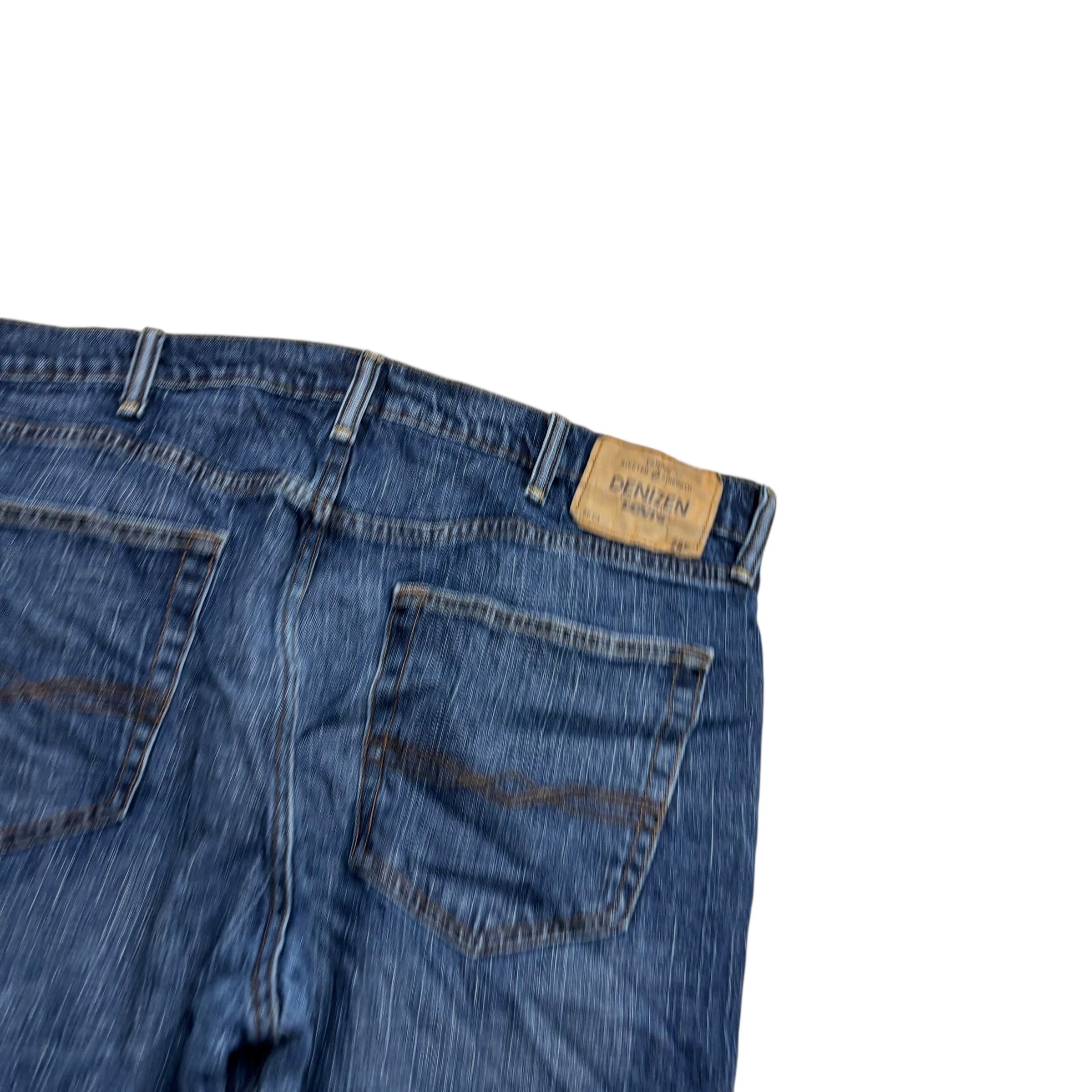 Levis Denizen Jeans W38 L30 Mens Mid Blue Baggy Relaxed Stretch Denim (E)