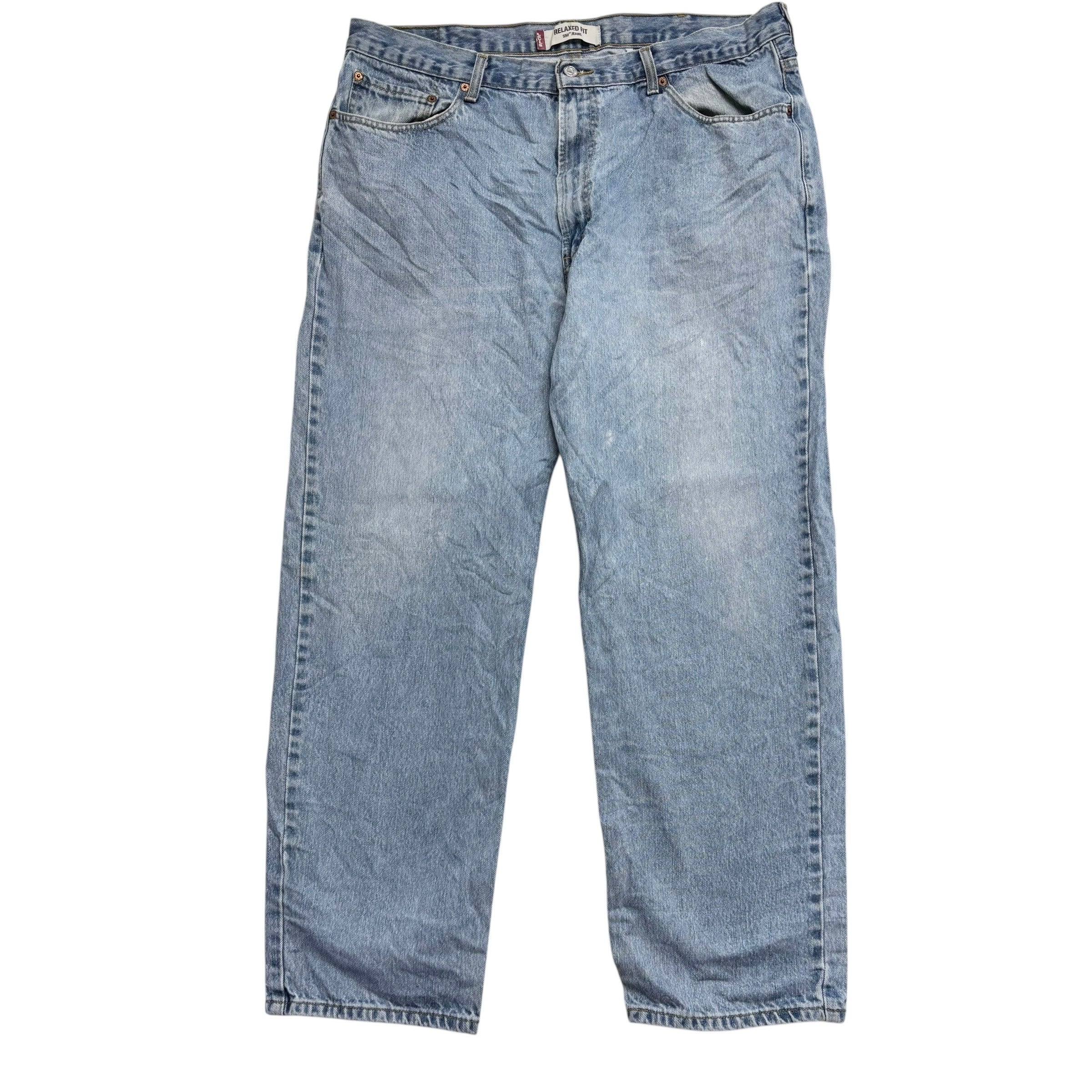Levis 550 Jeans W40 L32 Mens Light Blue Baggy Relaxed Straight Fit Vintage Denim