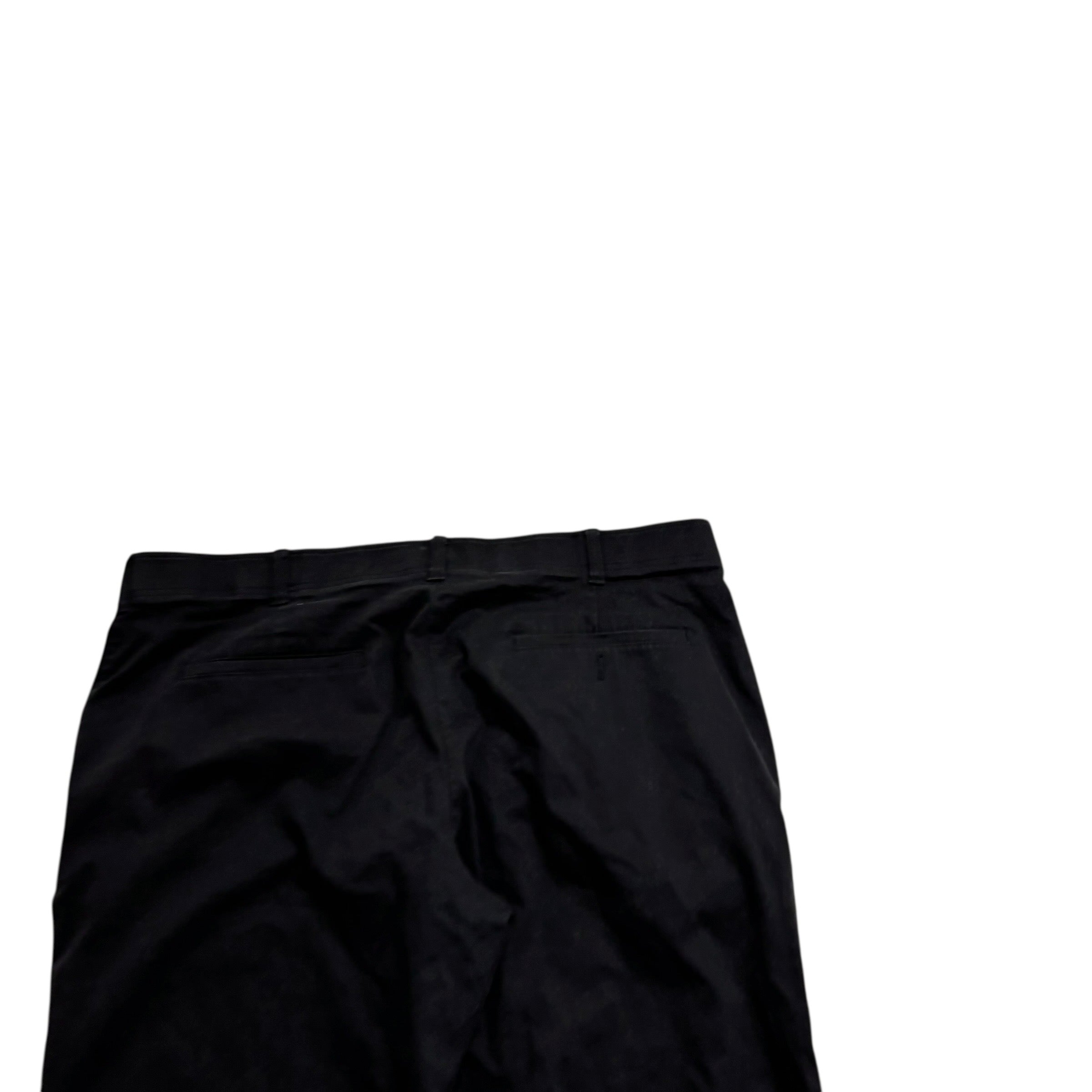 Lee Trousers W42 L32 Mens Black Regular Straight Fit Stretch Pants (E)