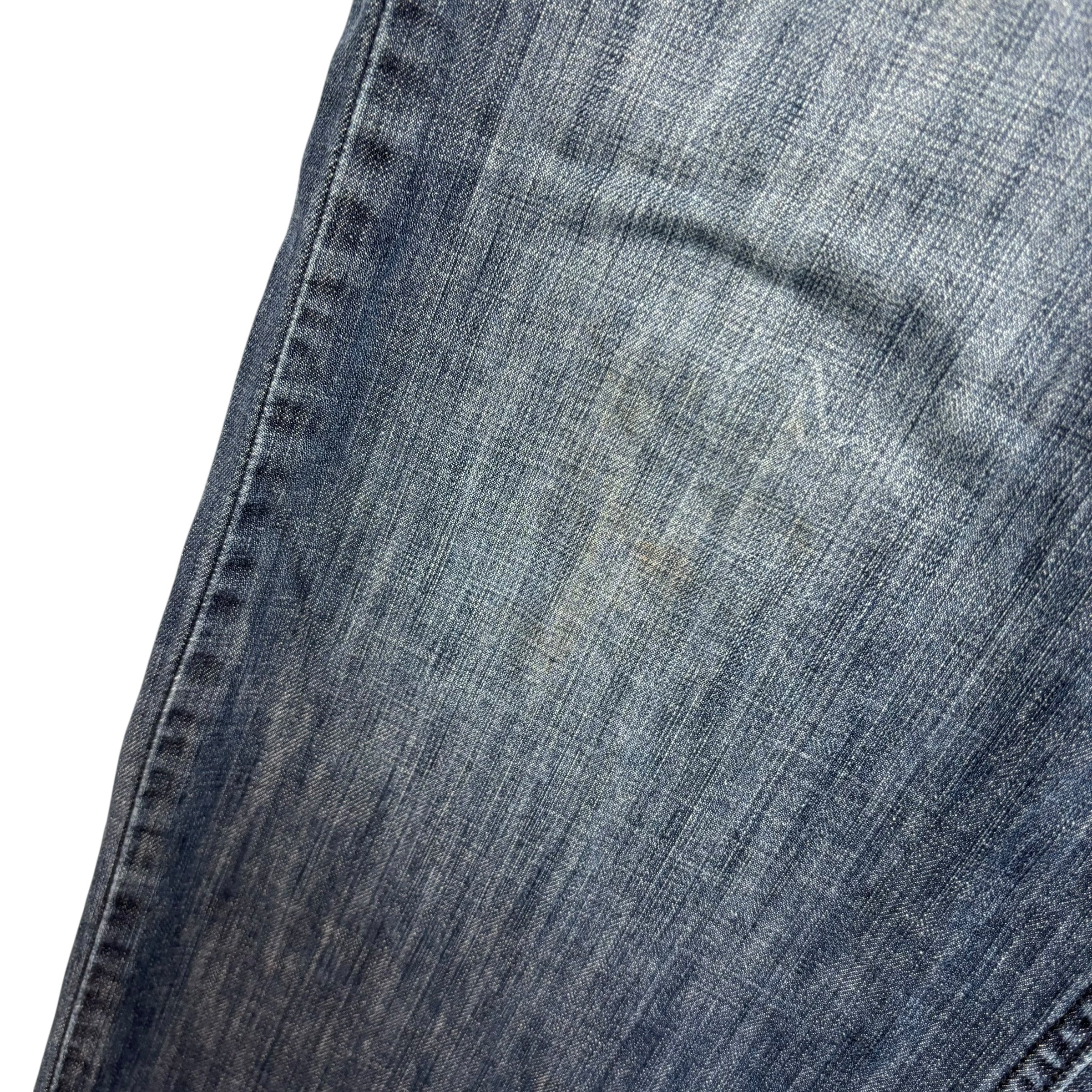 Levis 559 Jeans W40 L30 Mens Navy Blue Baggy Relaxed Straight Fit Denim (F)