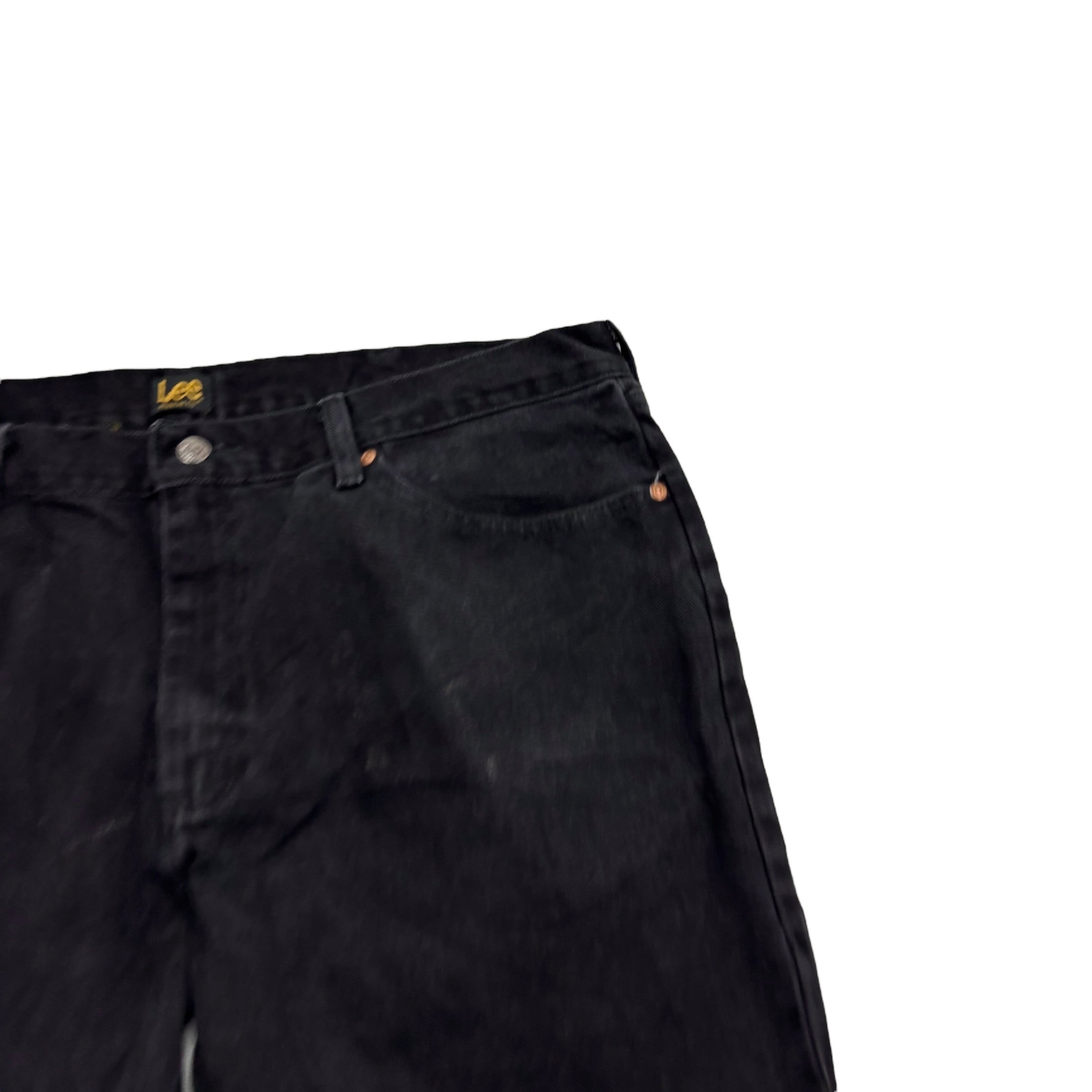 Wrangler Jeans W40 L32 Mens Black Regular Straight Fit Denim (F)
