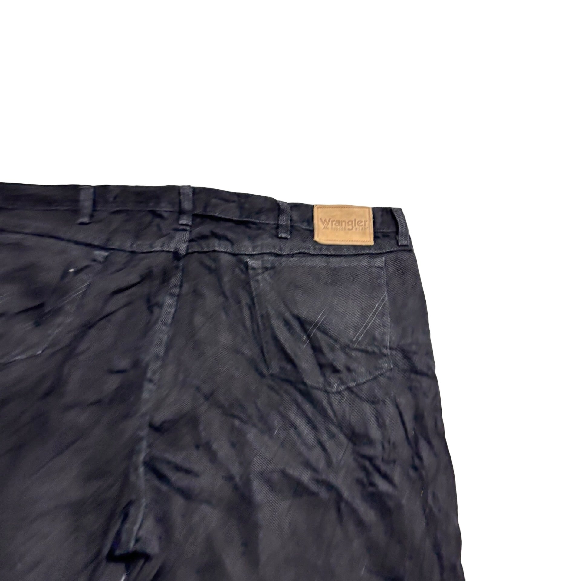 Wrangler Jeans W46 L36 Mens Black Relaxed Tapered Fit Vintage Denim (E)
