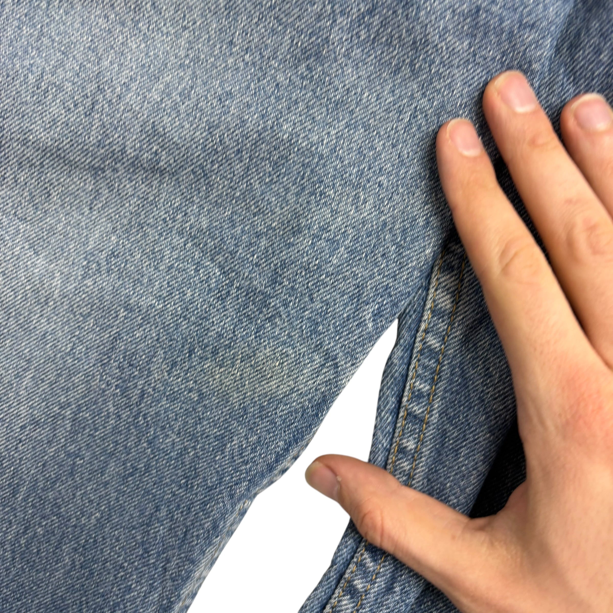 Lee Jeans W34 L32 Mens Light Blue Relaxed Straight Fit Vintage Denim