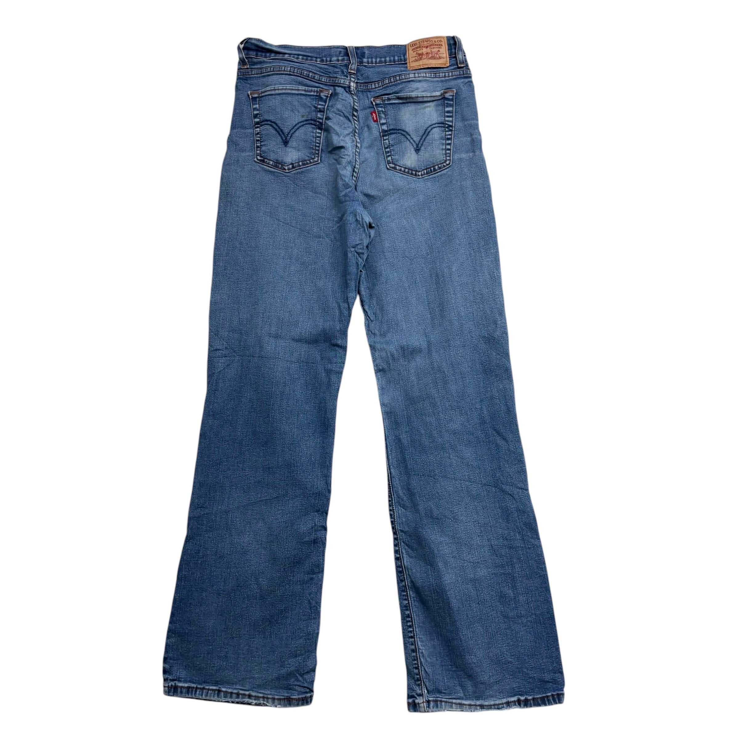 Levis 512 Jeans W30 L31 Womens Mid Blue Slimming Bootcut Fit Stretch Denim