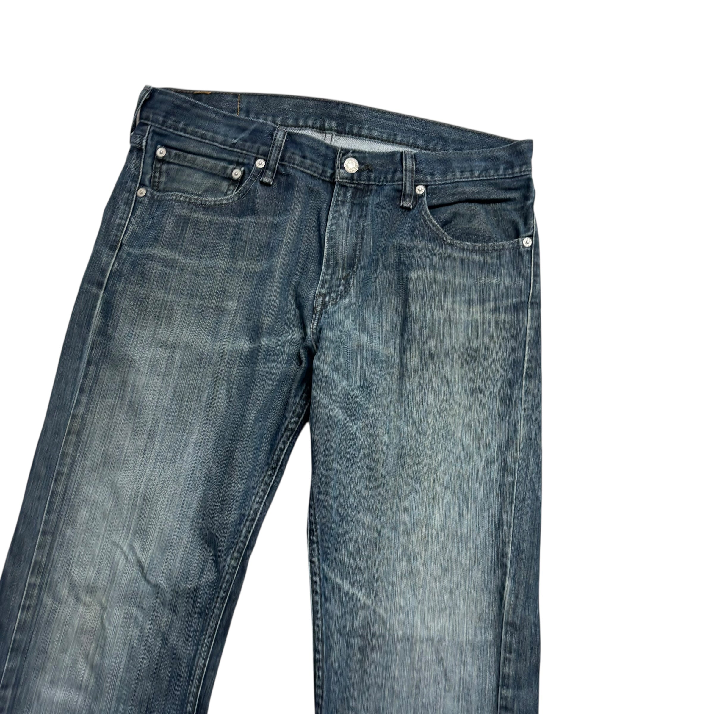 Levis 527 Jeans W34 L34 Mens Blue Slim Bootcut Fit Vintage Denim (F)