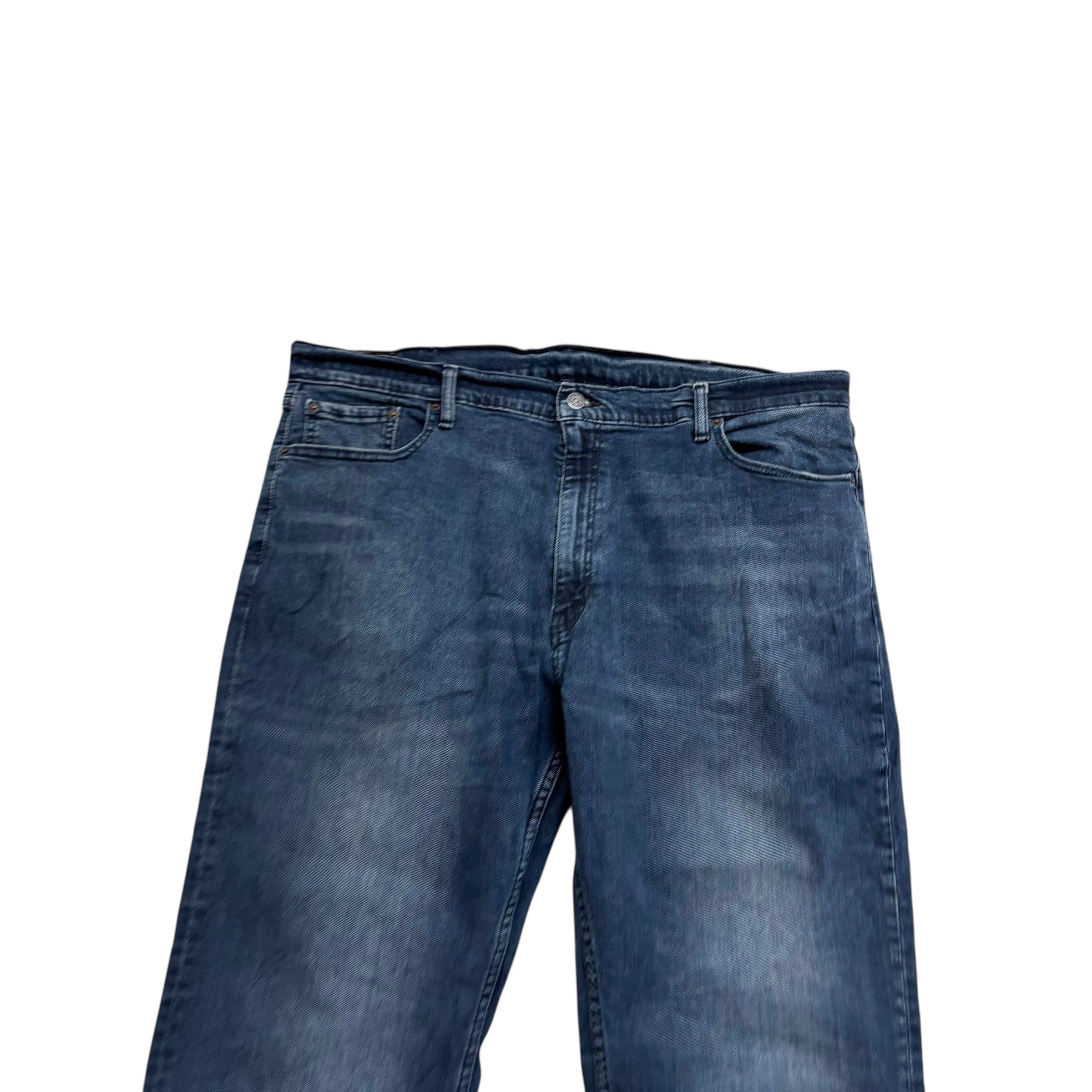 Levis 559 Jeans W42 L29 Mens Navy Blue Relaxed Straight Fit Stretch Denim