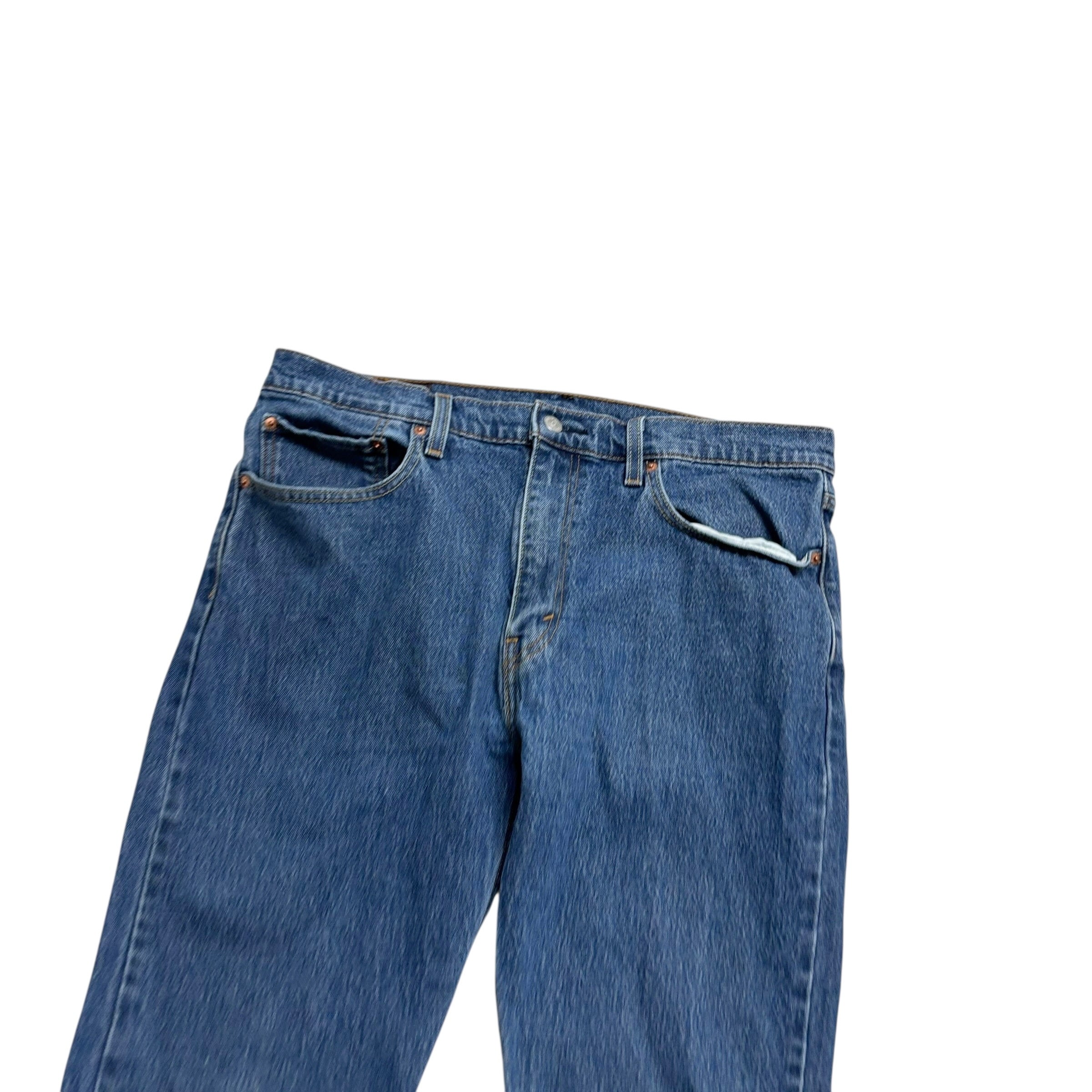 Levis 512 Jeans W36 L29 Mens Mid Blue Slim Tapered Fit Stretch Denim (E)