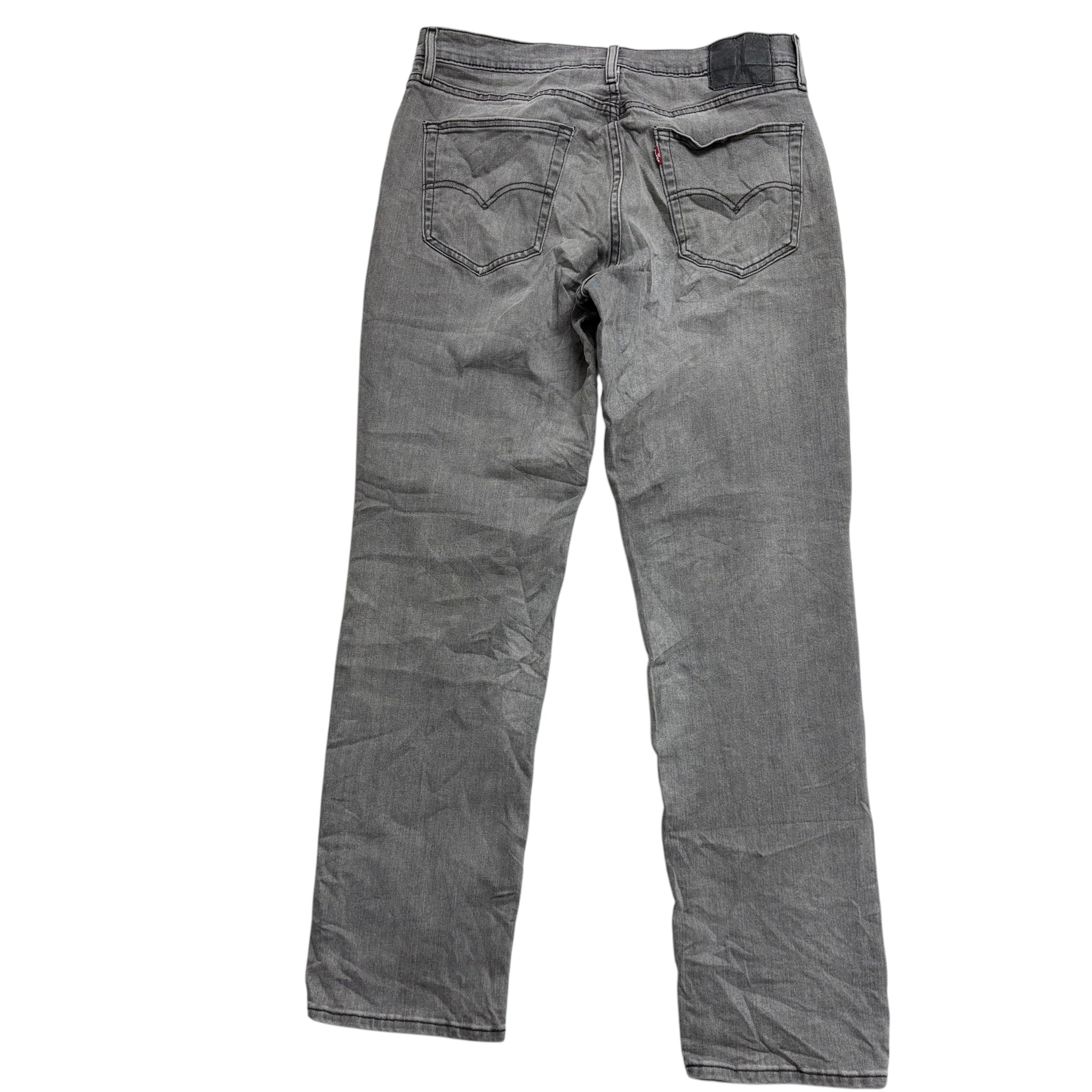 Levis 541 Jeans W34 L34 Mens Grey Athletic Tapered Fit Stretch Denim