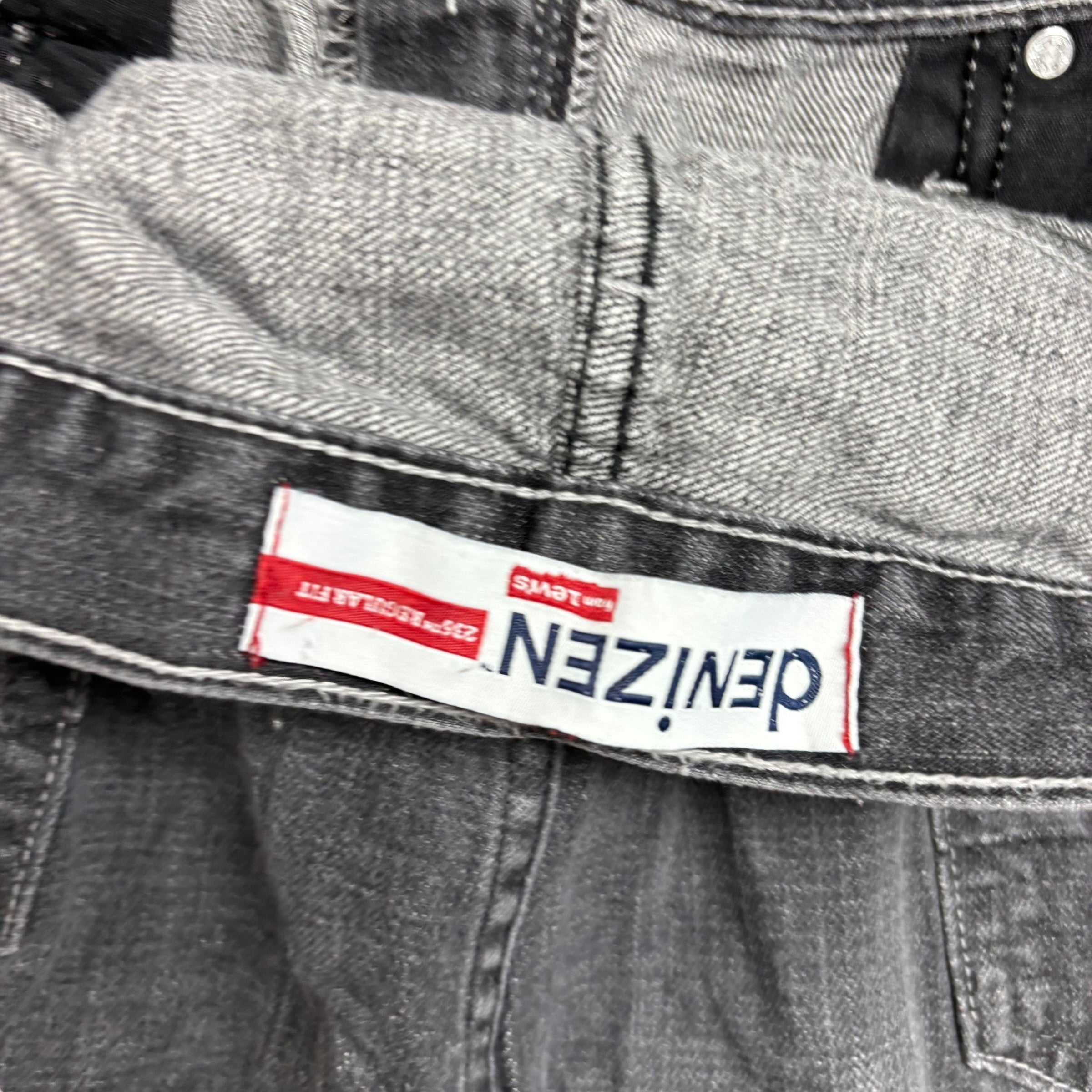 Levis Denizen Jeans W36 L32 Mens Black Regular Straight Fit Vintage