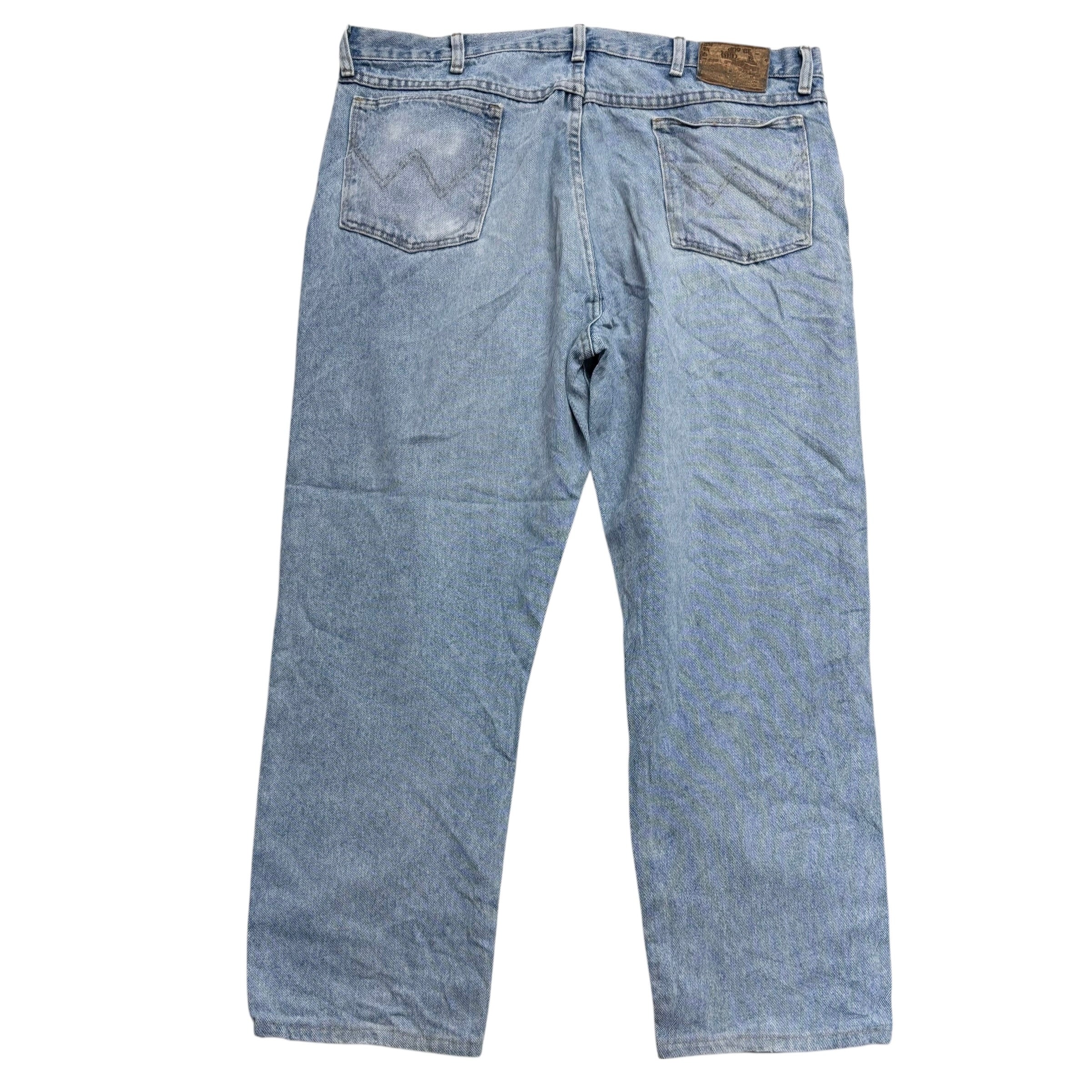 Wrangler Jeans W40 L28 Mens Light Blue Regular Straight Fit Vintage Denim