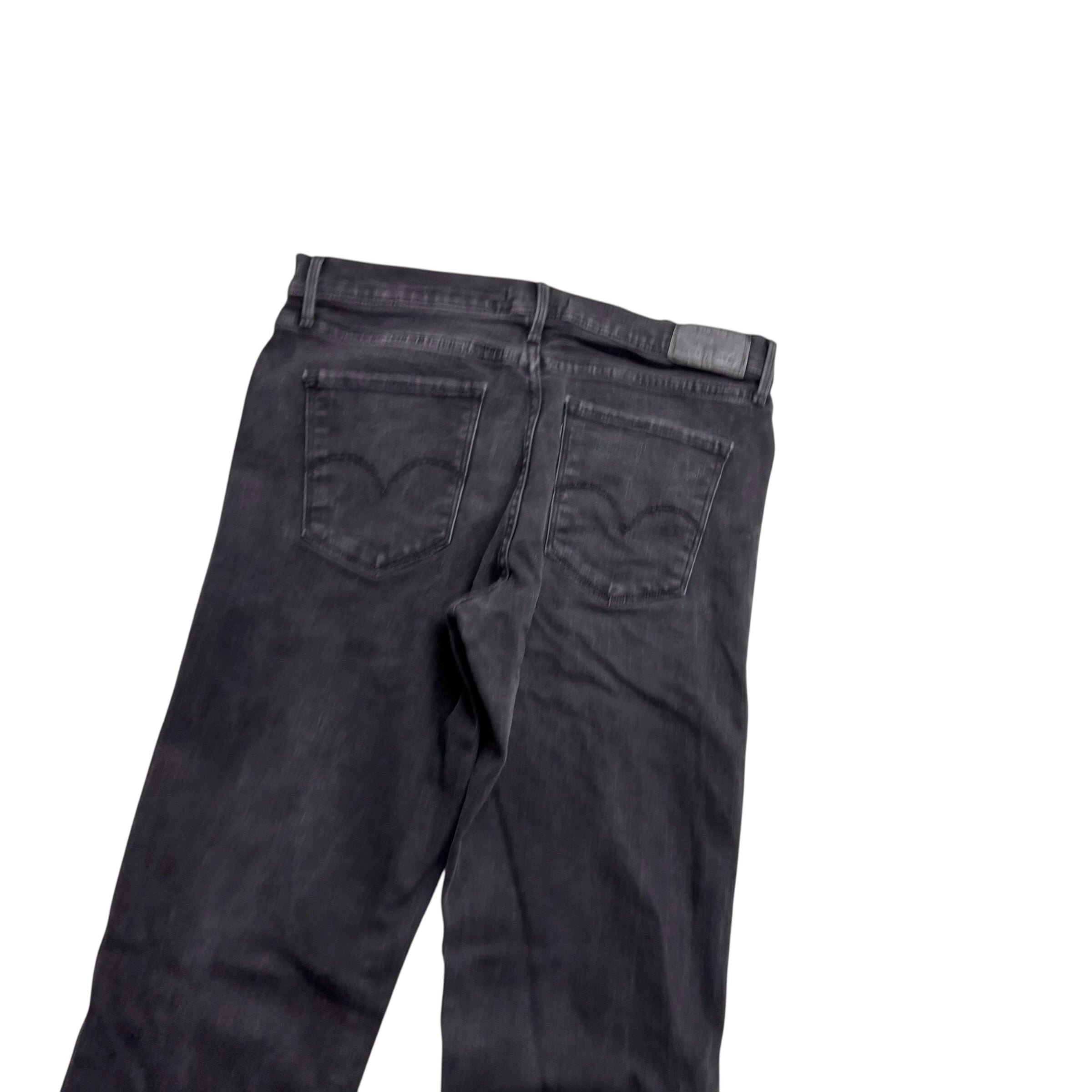 Levis 314 Jeans W31 L34 Womens Black Shaping Straight Stretch Denim