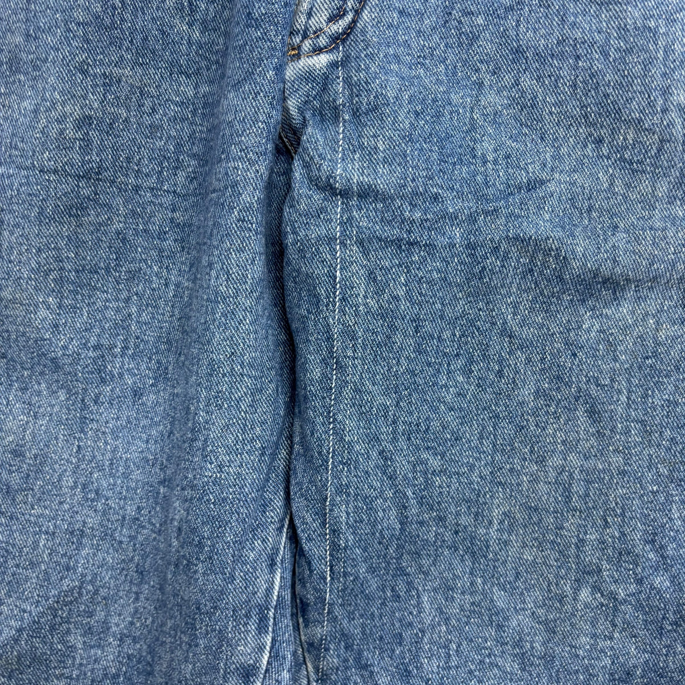 Wrangler Jeans W36 L32 Mens Mid Blue Relaxed Straight Fit Vintage Denim (E)