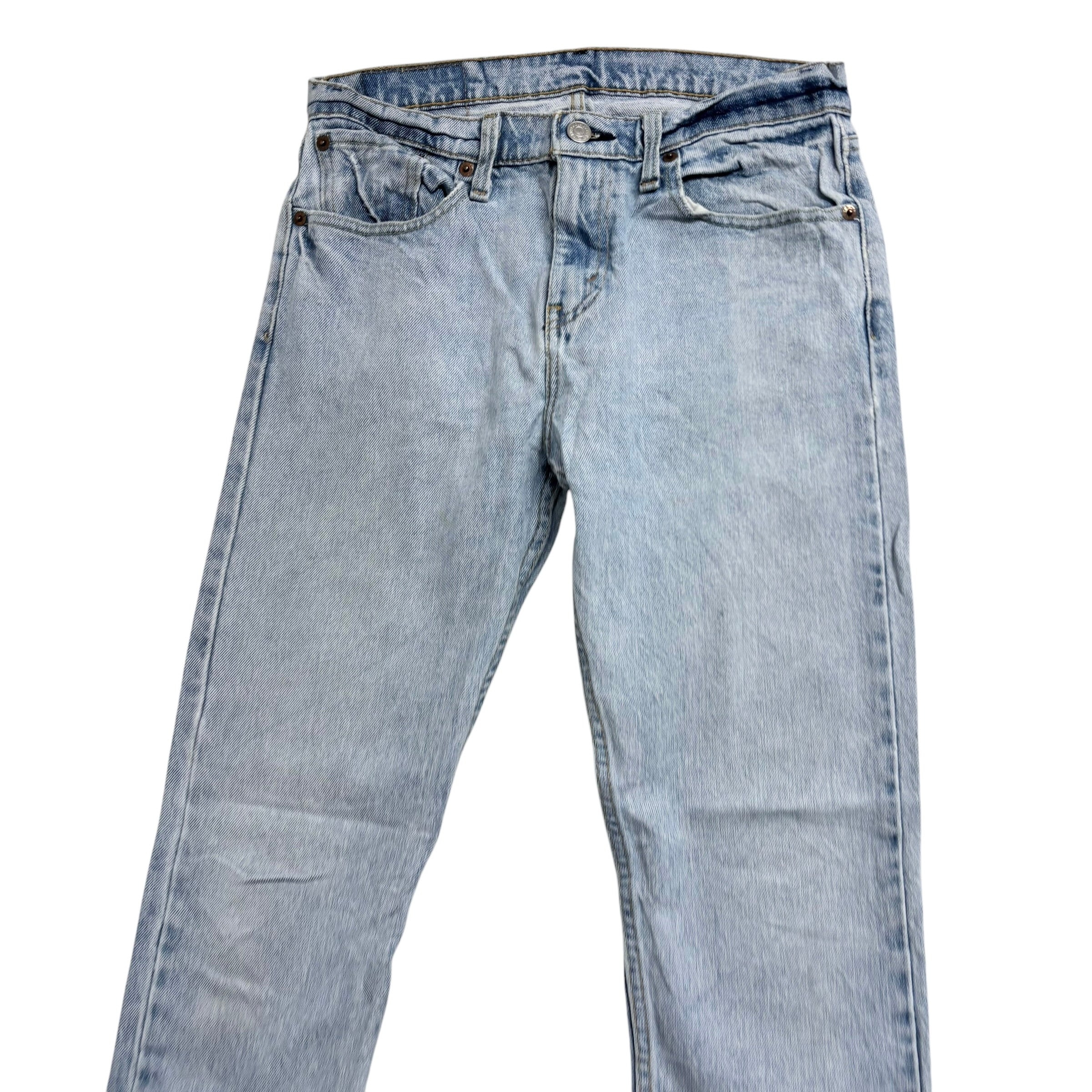 Levis 512 Jeans W28 L30 Mens Light Blue Slim Tapered Fit Stretch Denim (E)