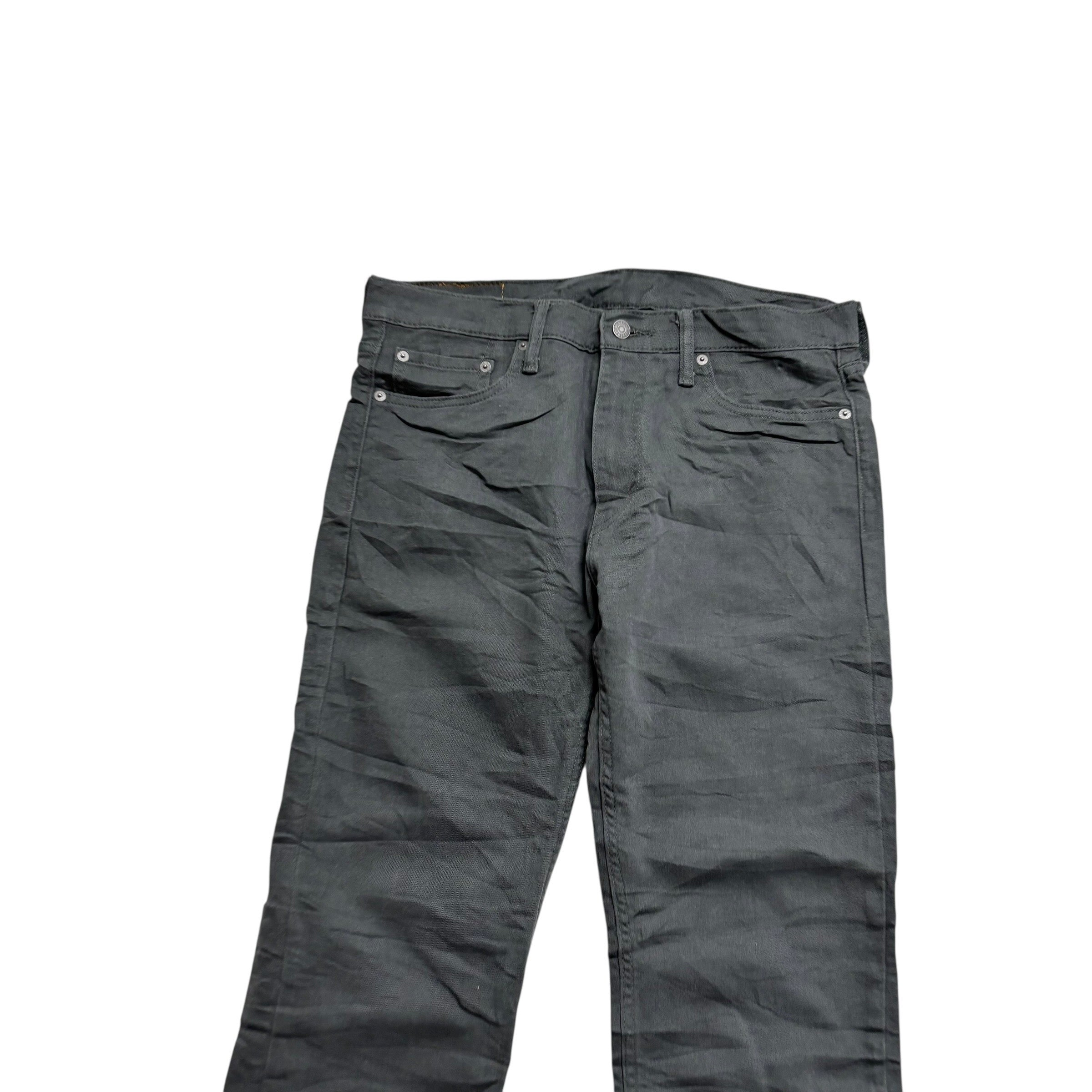 Levis 513 Trousers W32 L32 Mens Grey Slim Straight Fit Stretch Pants (E)