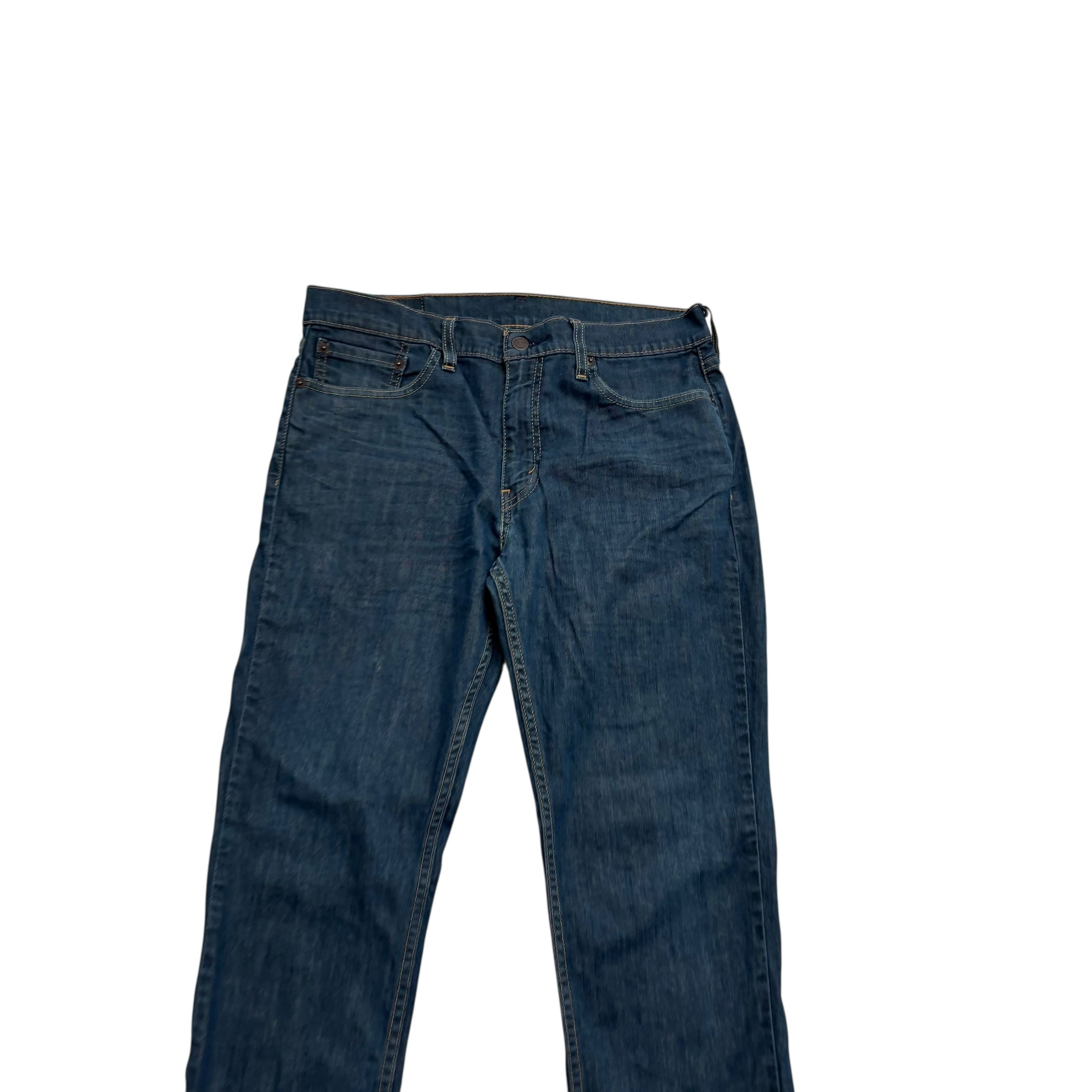 Levis 511 Jeans W33 L34 Mens Dark Blue Slim Fit Stretch Denim (E)