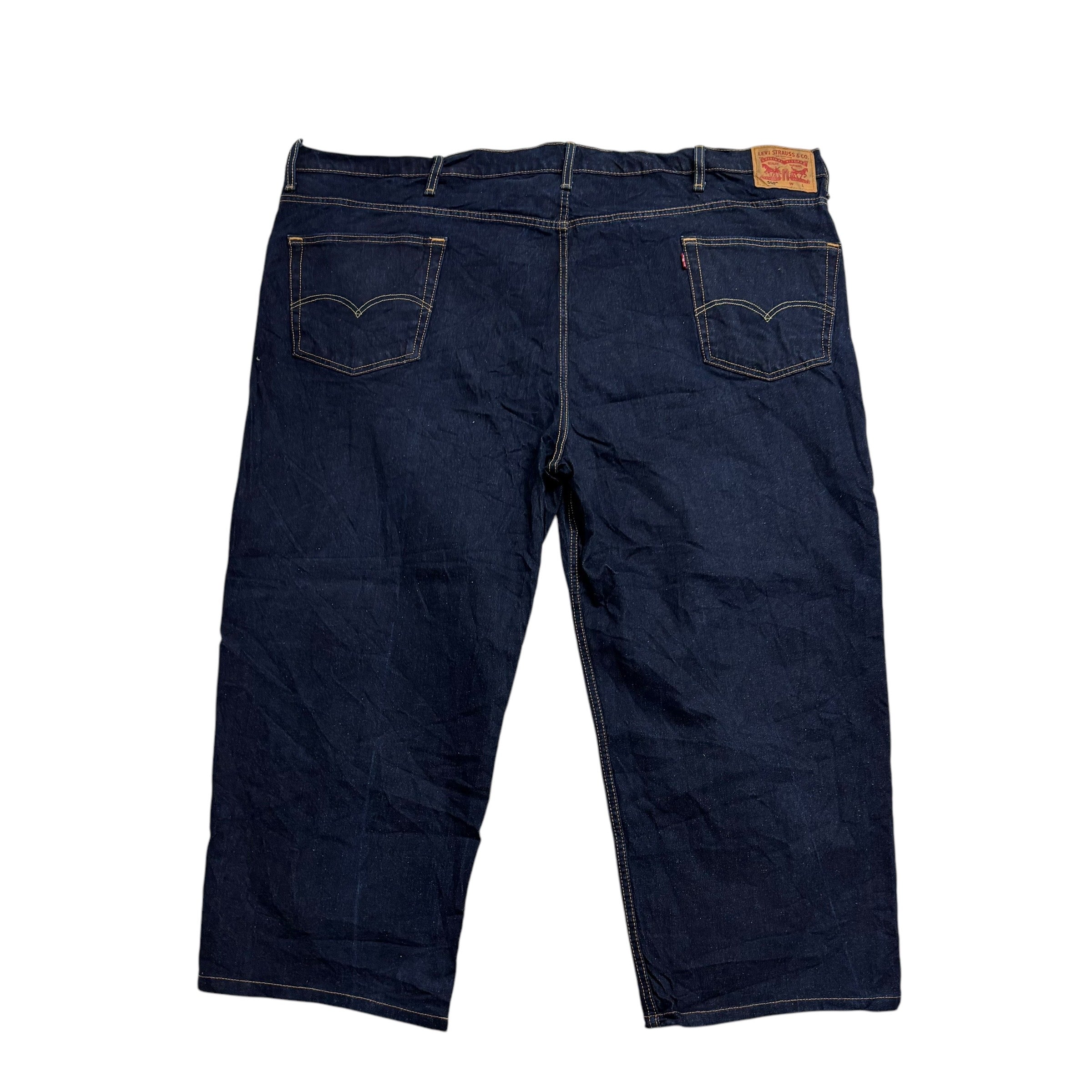 Levis 550 Jeans W54 L26 Mens Dark Blue Baggy Relaxed Straight Fit Stretch (E)