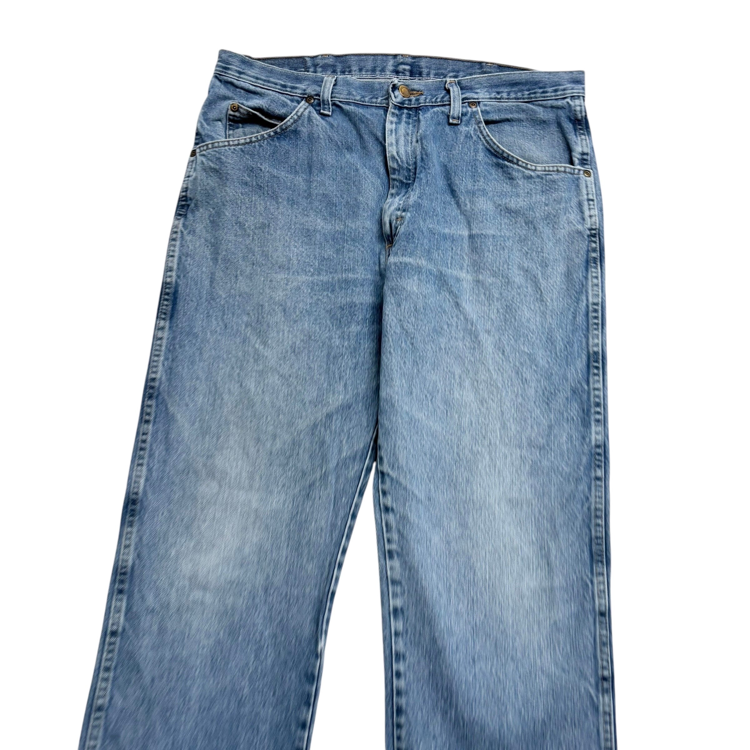 Wrangler Jeans W36 L32 Mens Light Blue Regular Straight Fit Denim (E)