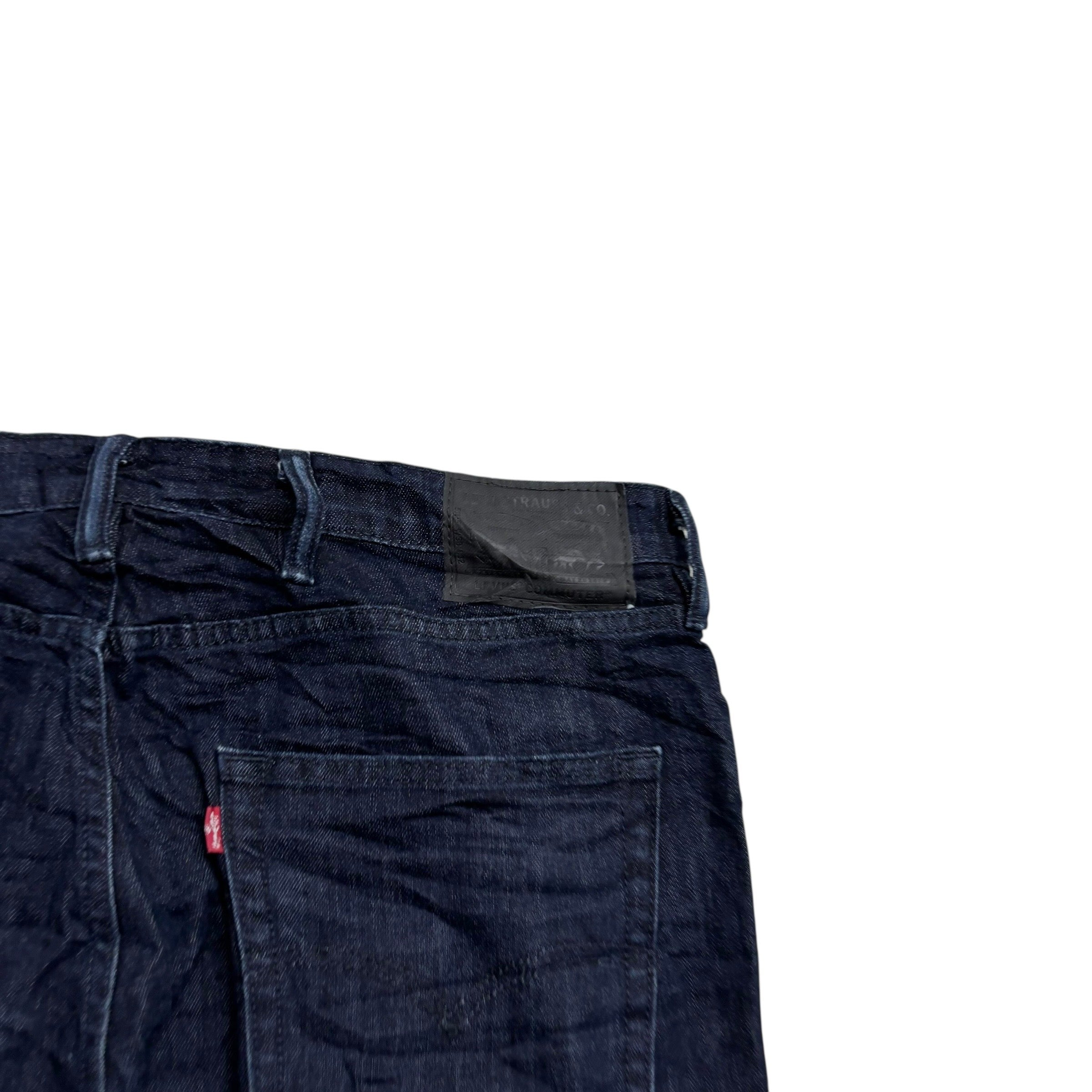 Levis Commuter Jeans W38 L30 Mens Navy Blue Straight Fit Stretch Denim (E)