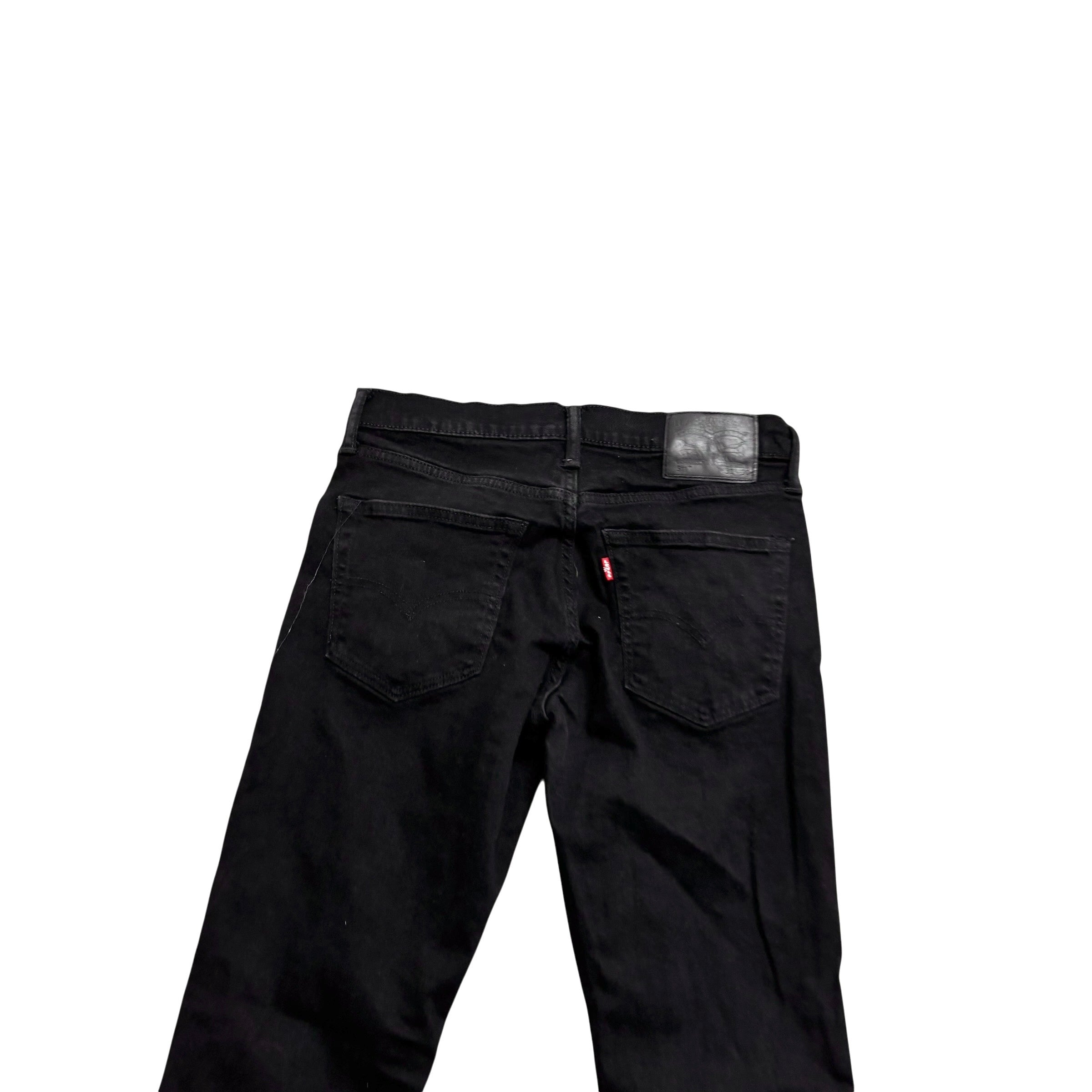 Levis 511 Jeans W30 L30 Mens Black Slim Fit Stretch Denim (E)