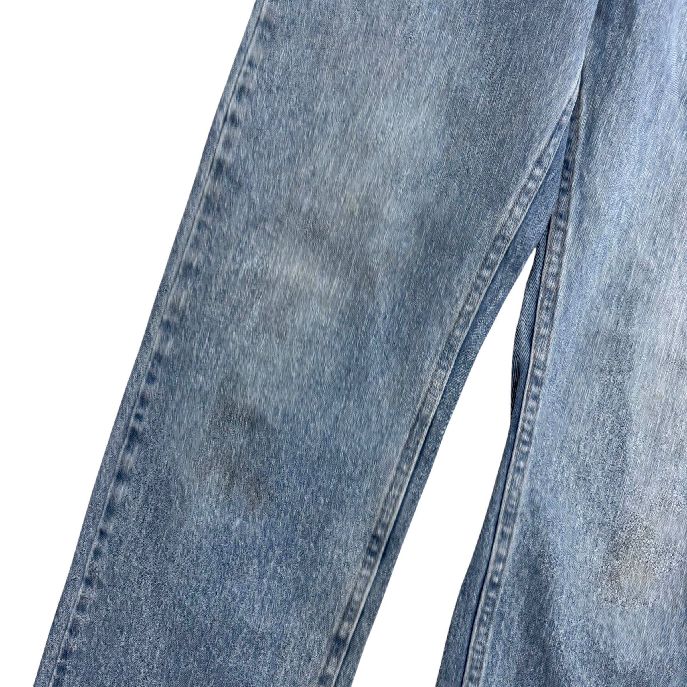 Wrangler Jeans W30 L32 Mens Light Blue Regular Straight Fit Stretch Denim (F)