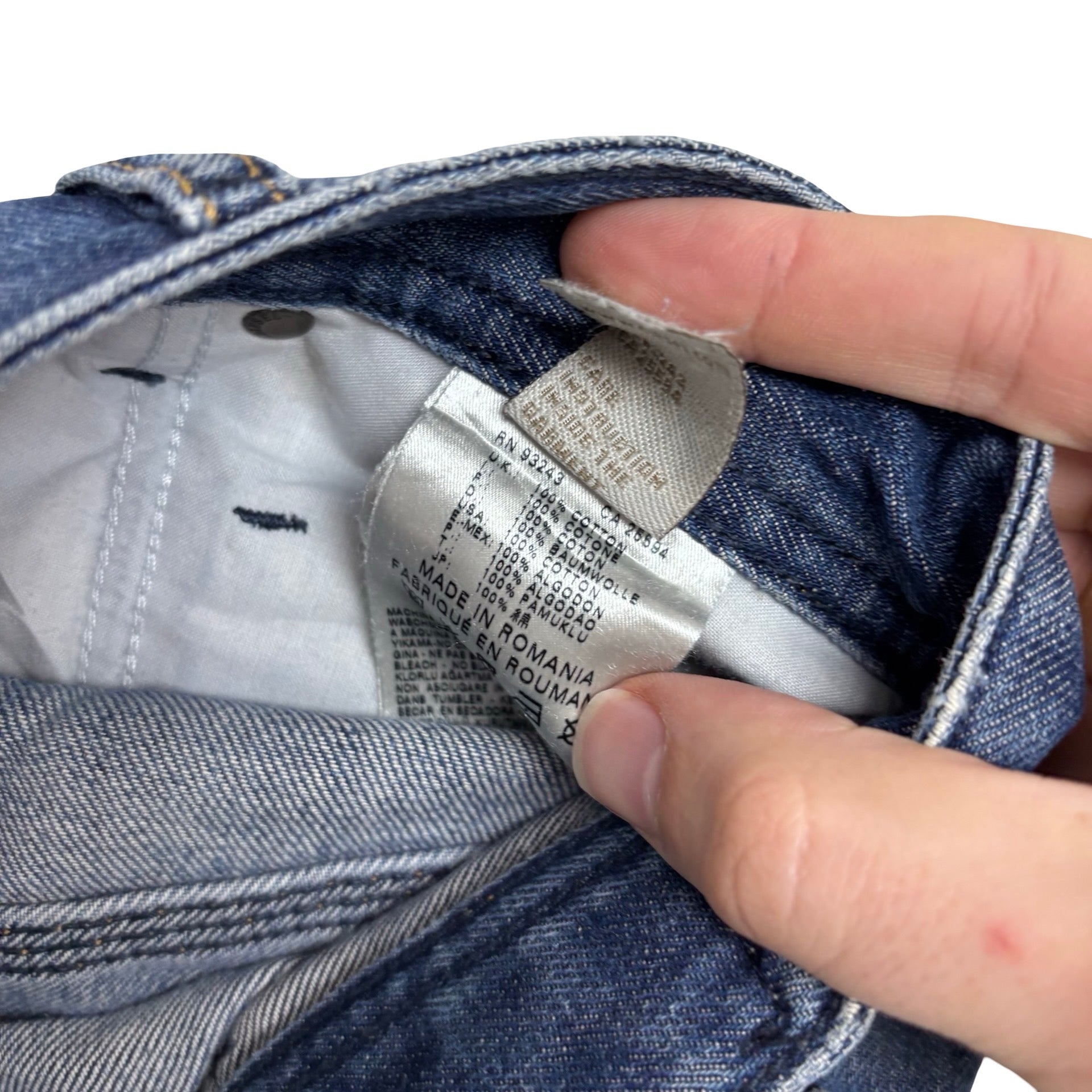 Diesel Krooley Jeans W30 L33 Mens Mid Blue Slim Carrot Fit Distressed (E)