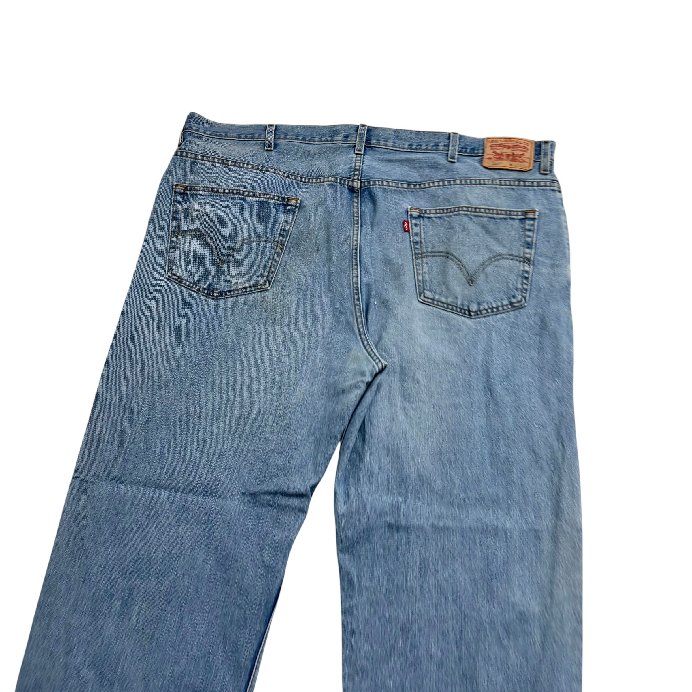 Levis 550 Jeans W46 L34 Mens Light Blue Baggy Relaxed Straight Vintage Denim (F)