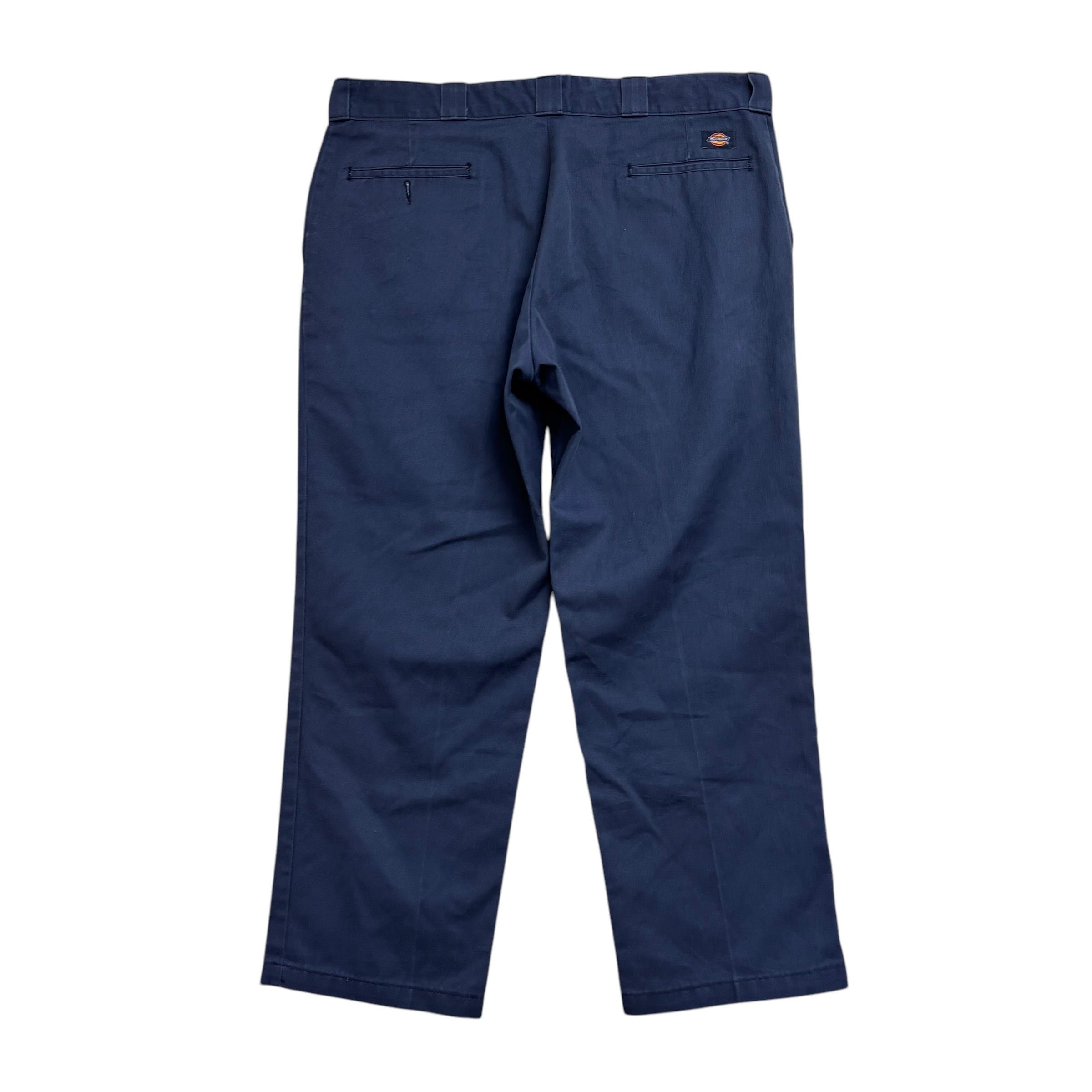 Dickies 874 Trousers W40 L29 Mens Blue Pants Original Straight Fit Workwear