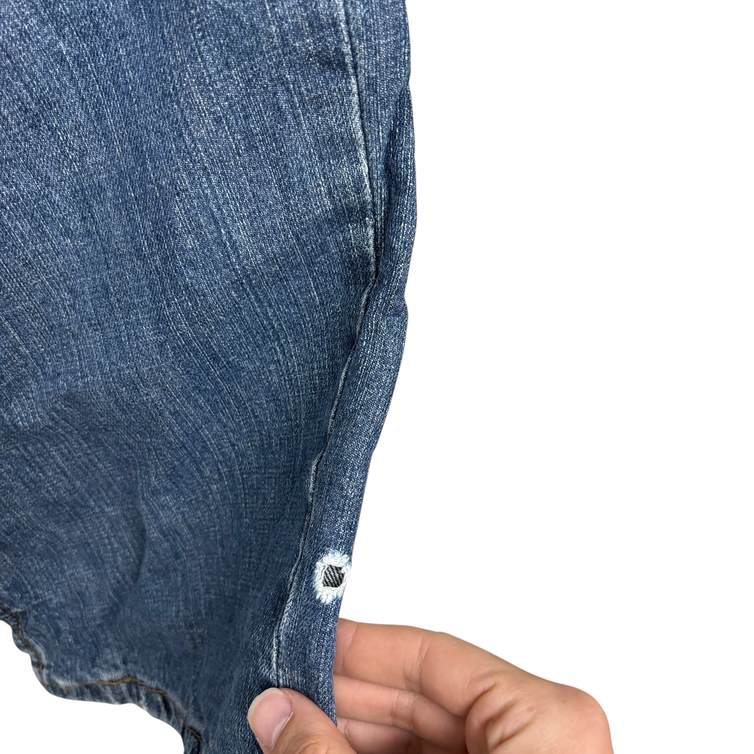 Levis 550 Jeans W44 L29 Mens Mid Blue Baggy Relaxed Straight Fit Denim (F)