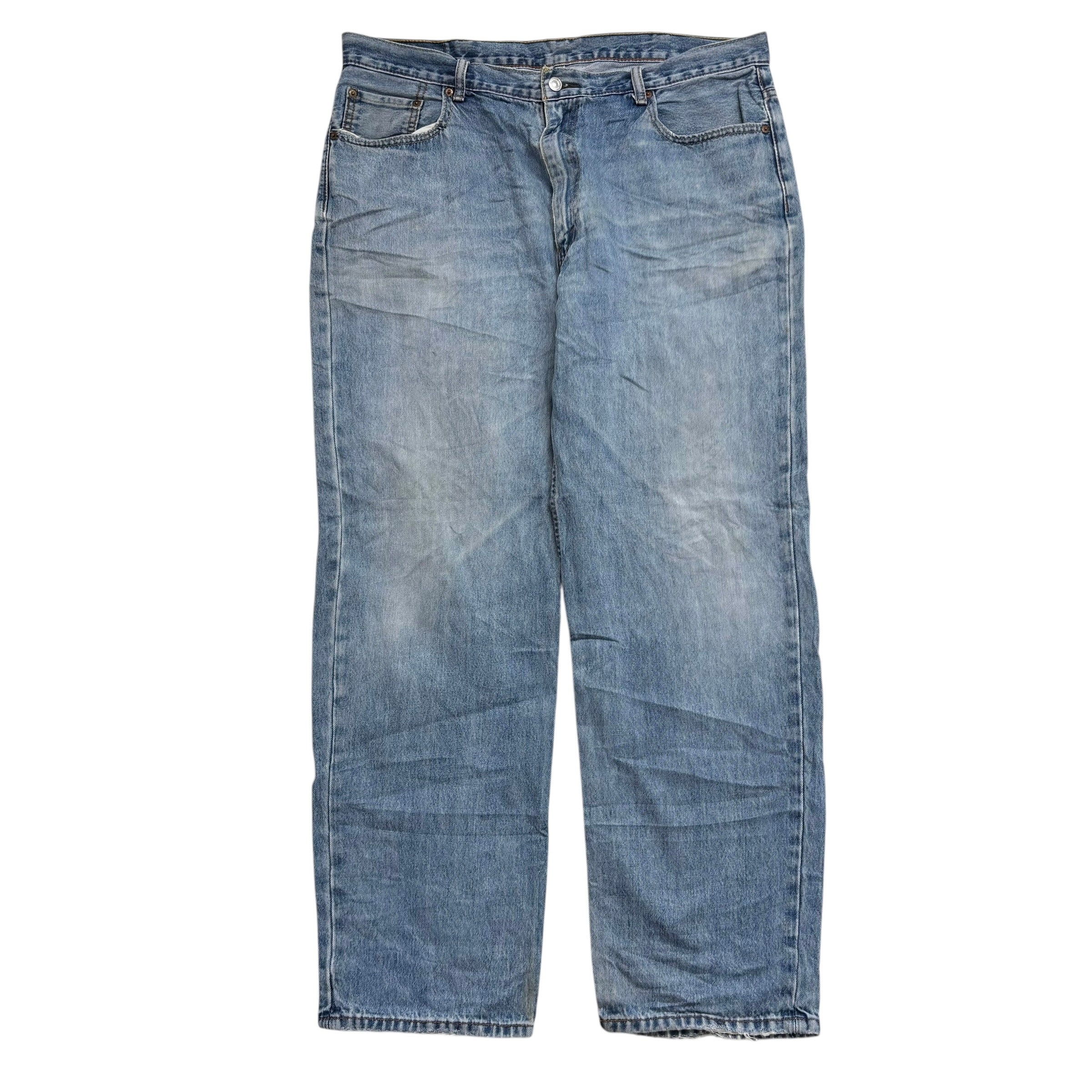 Levis 550 Jeans W40 L34 Mens Light Blue Baggy Relaxed Straight Fit Denim (F)