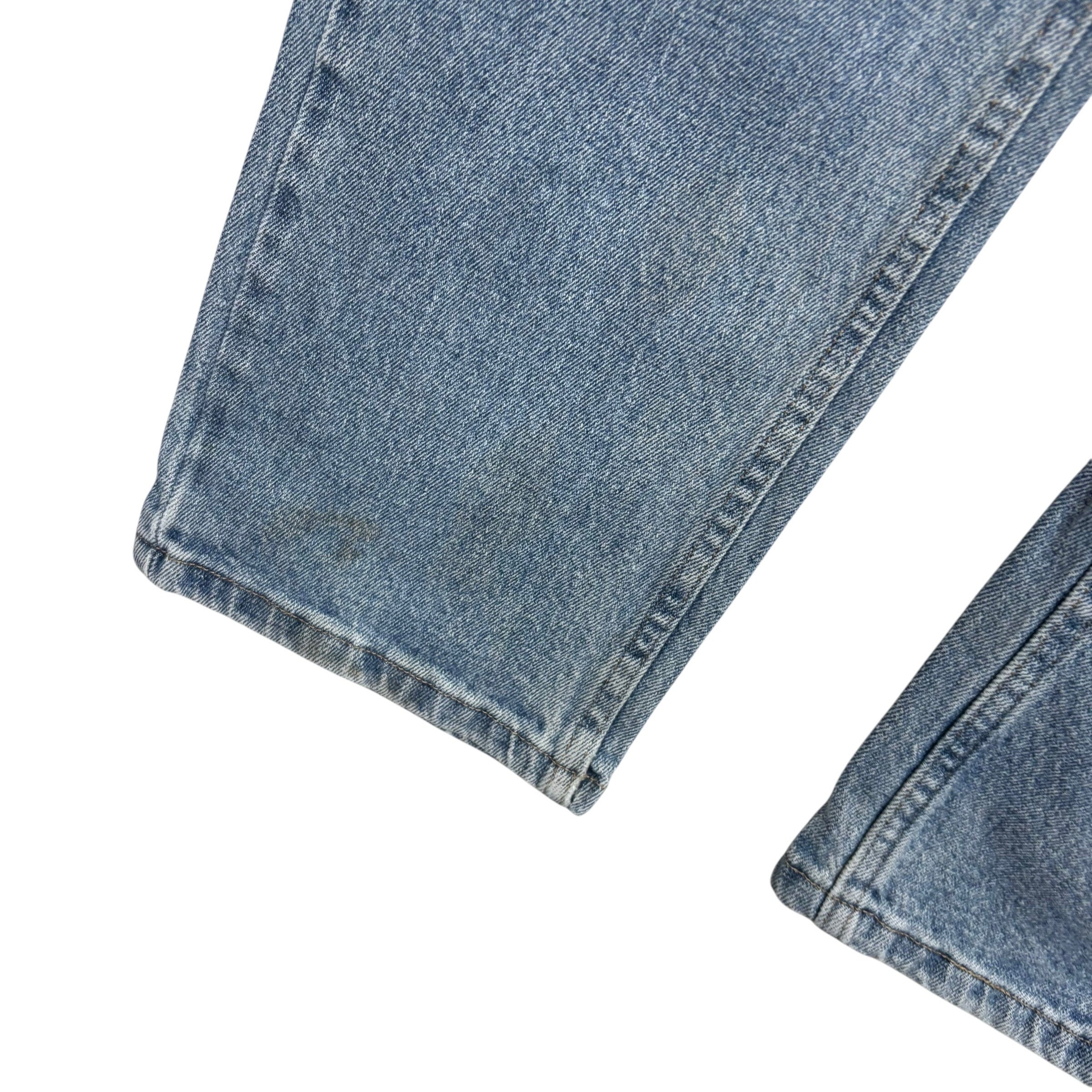 Wrangler Jeans W30 L32 Mens Light Blue Regular Straight Fit Stretch Denim (F)