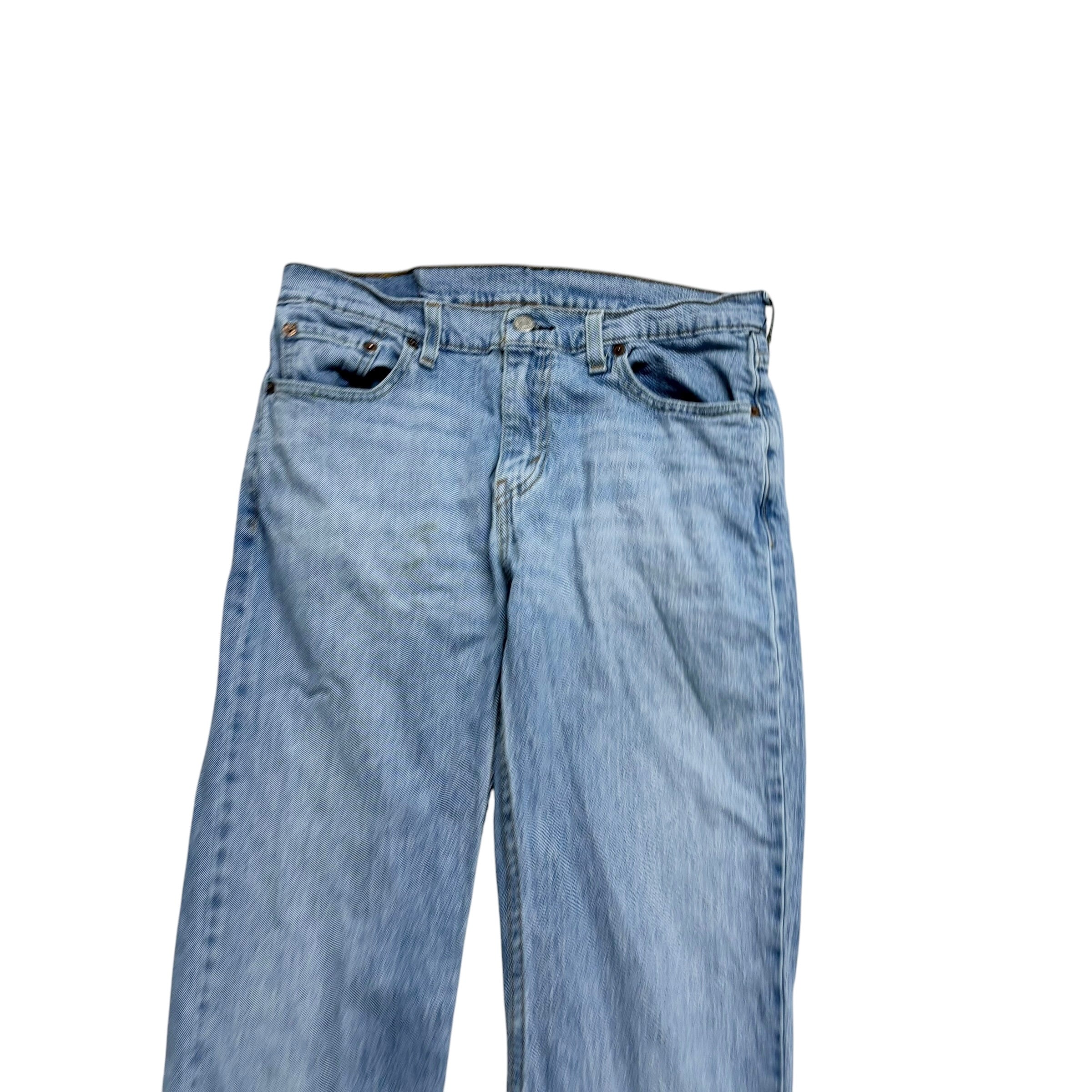 Levis 527 Jeans W30 L30 Mens Light Blue Slim Bootcut Fit Stretch Denim (F)