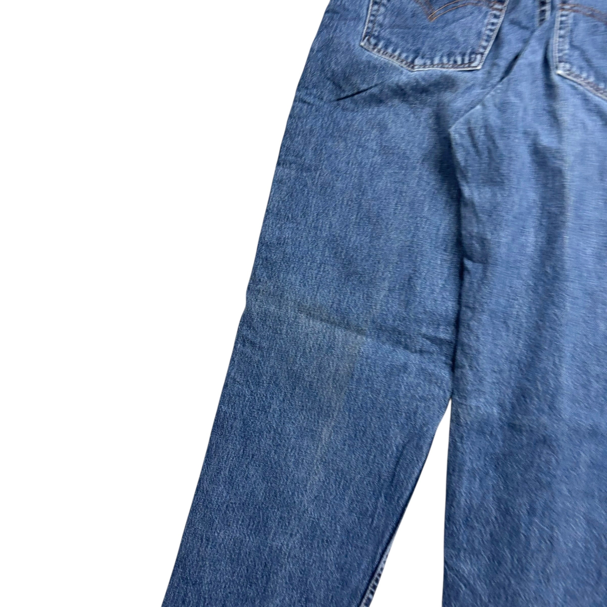 Levis 560 Jeans W28 L29 Womens Mid Blue Relaxed Tapered USA Made Vintage