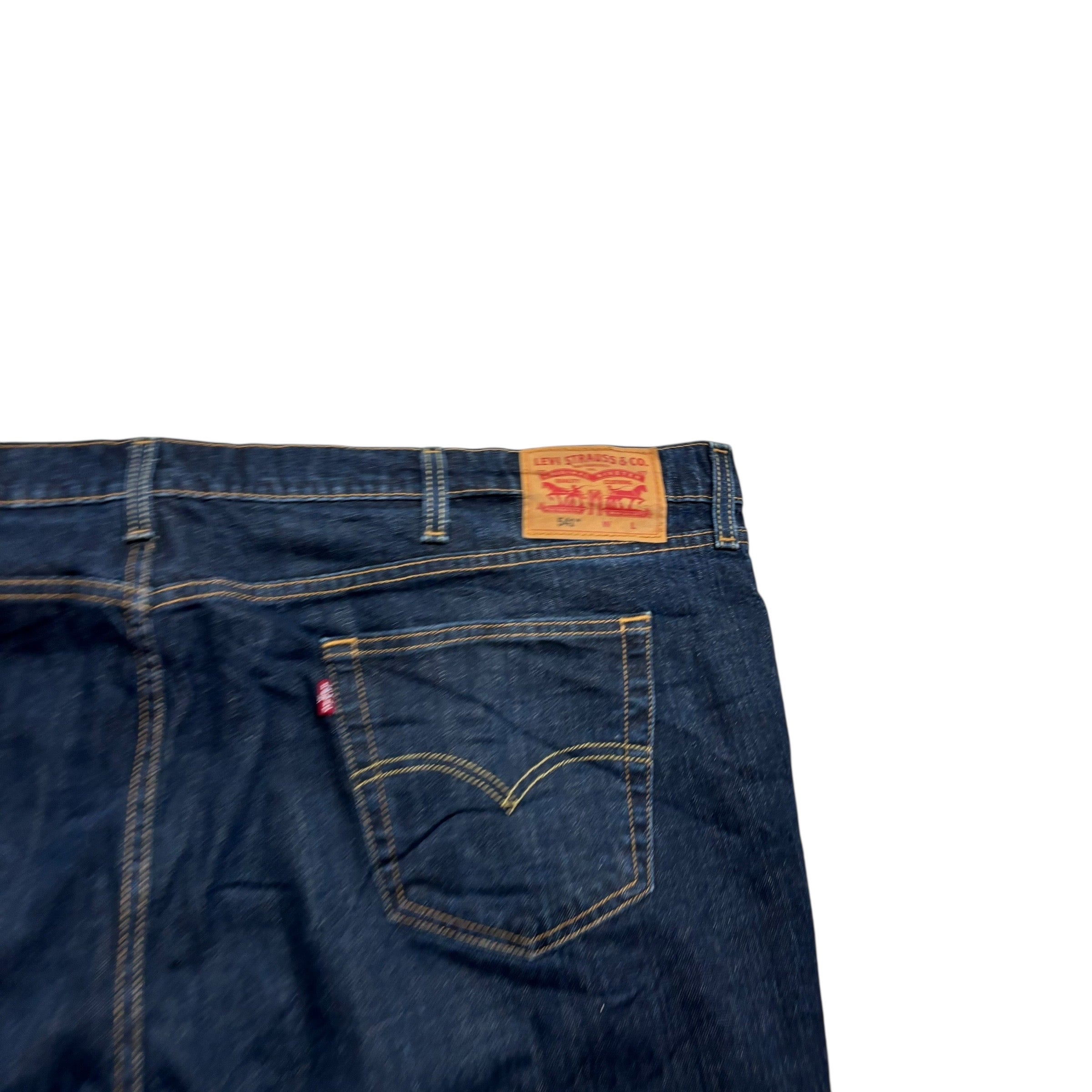 Levis 541 Jeans W50 L28 Mens Dark Blue Athletic Tapered Fit Stretch Denim