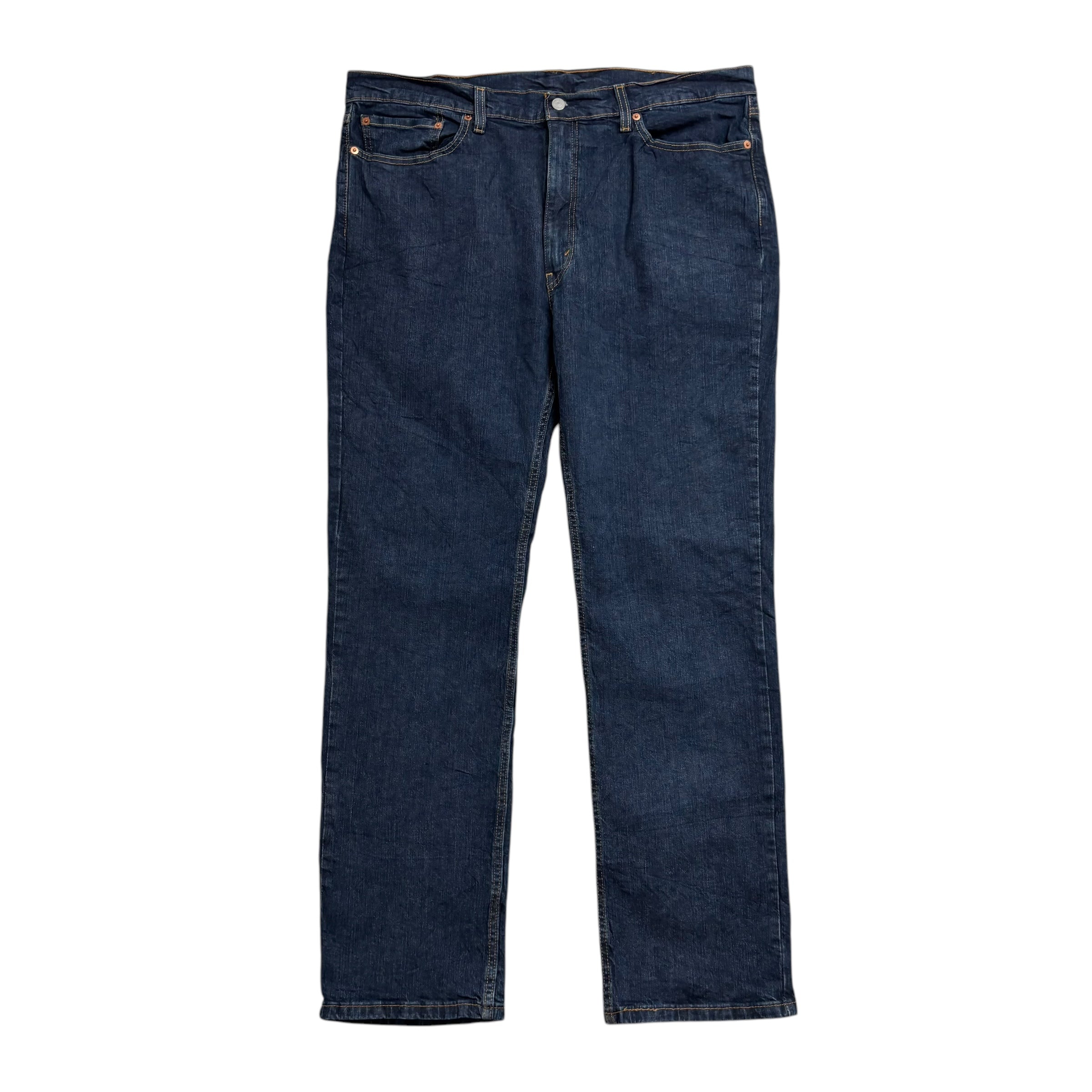 Levis 514 Jeans W40 L32 Mens Dark Blue Regular Straight Fit Stretch Denim (E)