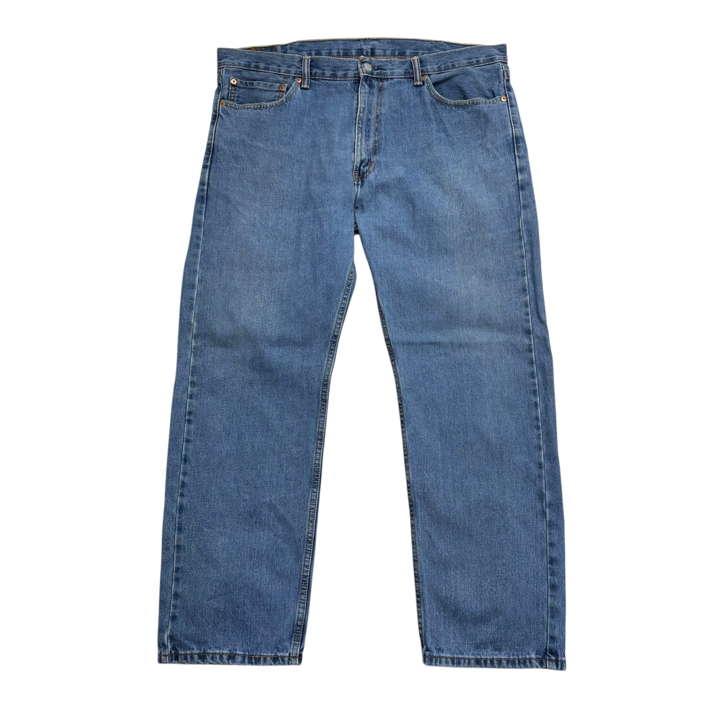 Levis 505 Jeans W40 L30 Mens Light Blue Regular Straight Fit Denim