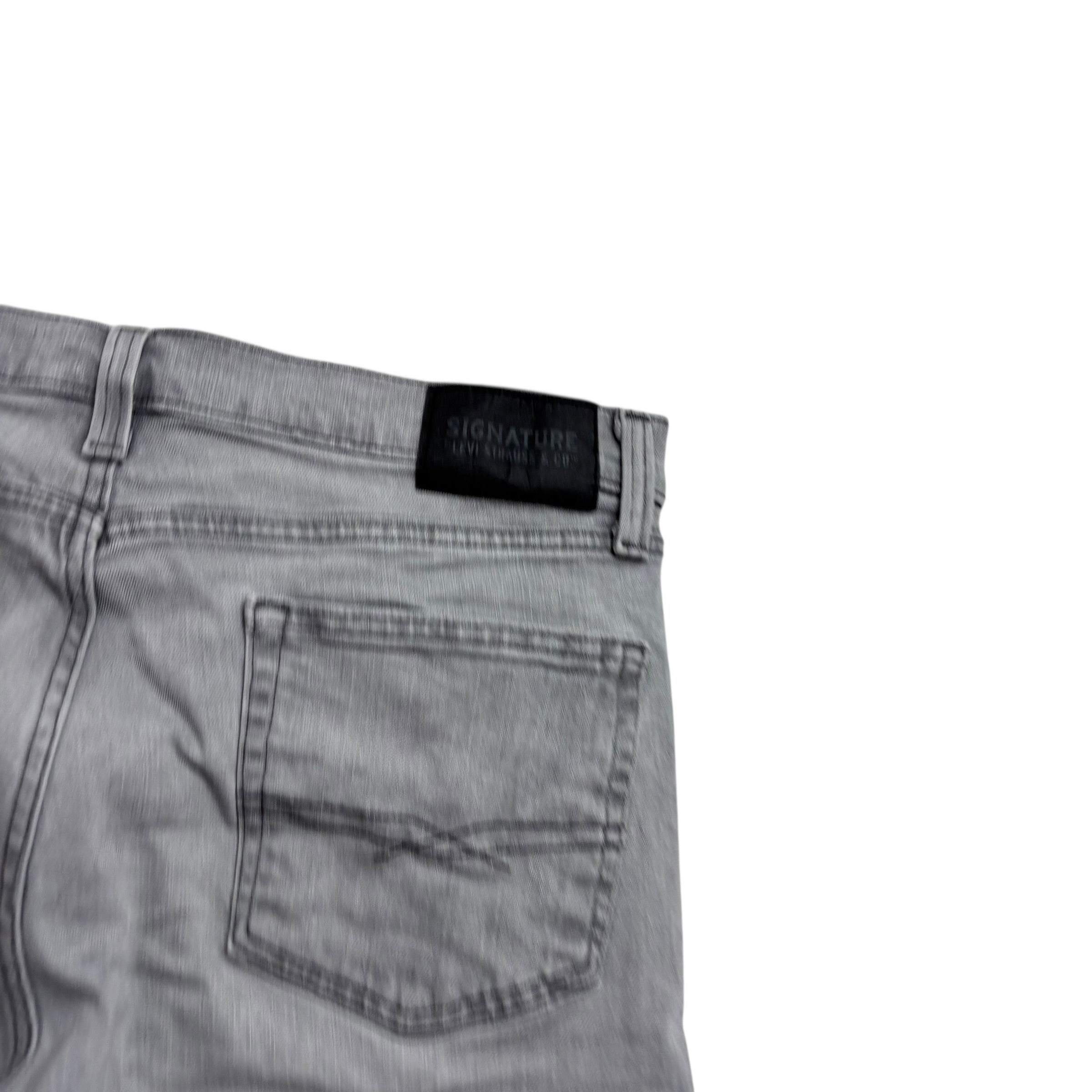 Levis Signature Jeans W34 L30 Mens Grey Slim Fit Stretch (F)