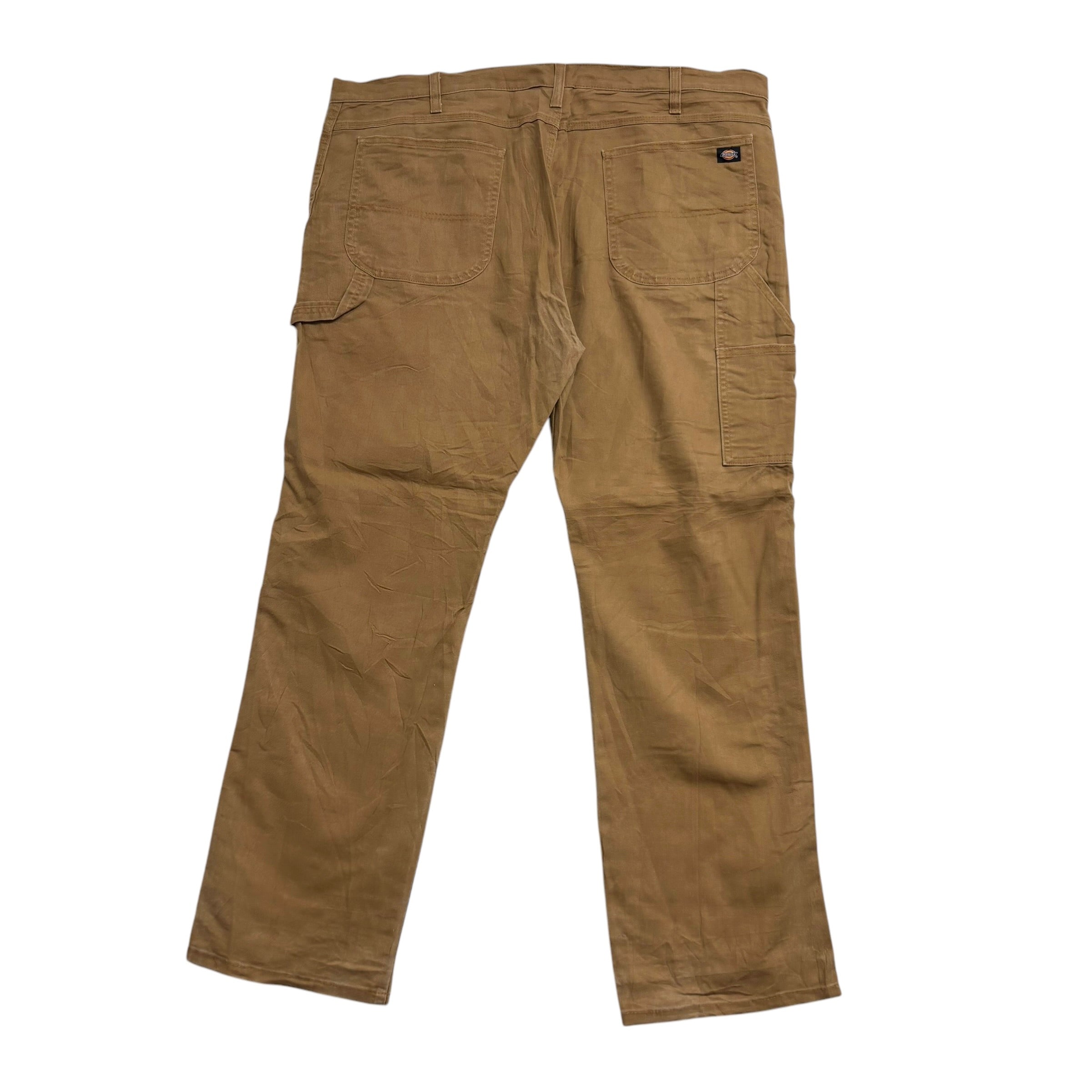 Dickies Carpenter Pants W44 L32 Mens Tan Relaxed Straight Fit Trousers Jeans