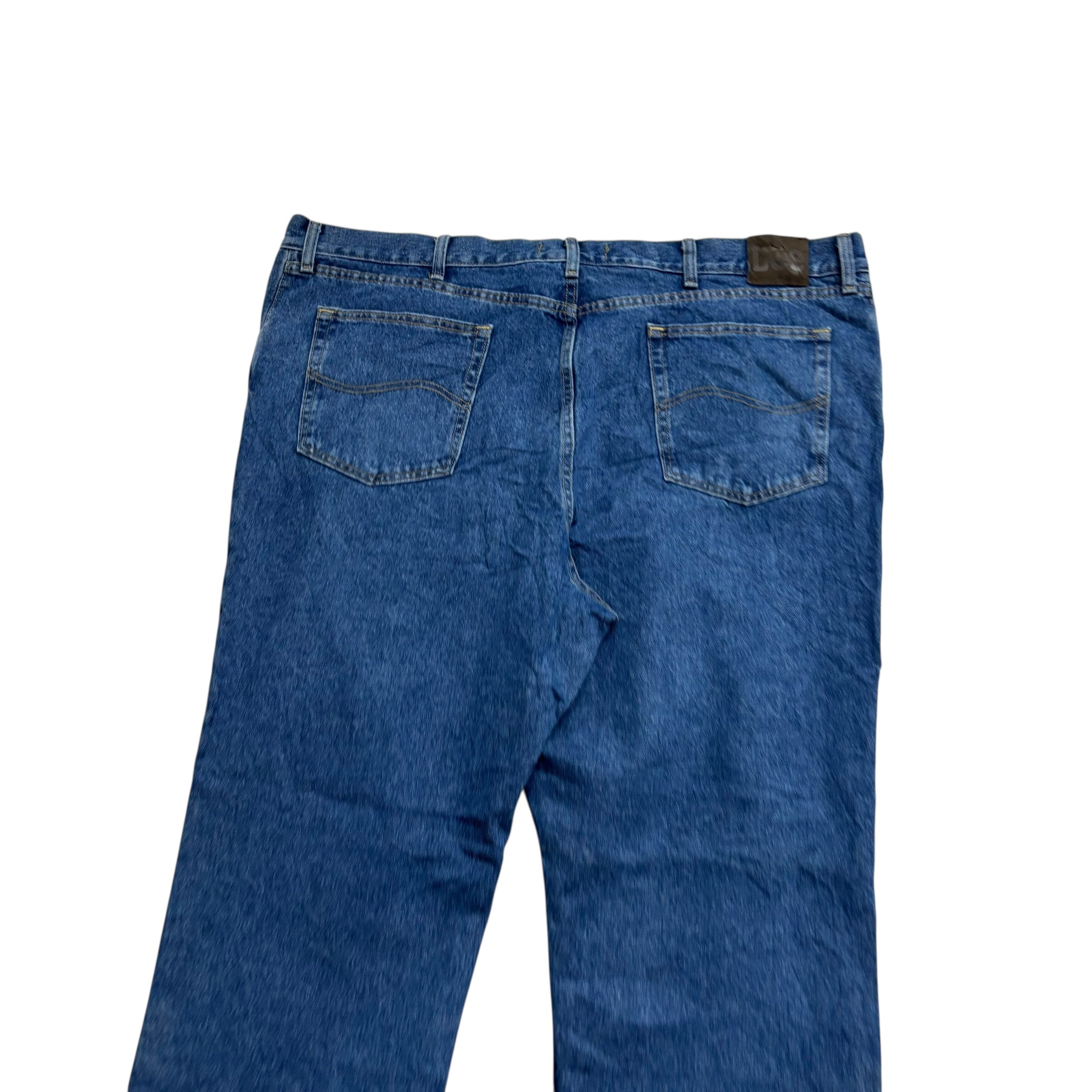 Lee Jeans W48 L32 Mens Mid Blue Regular Straight Fit Vintage Denim (E)
