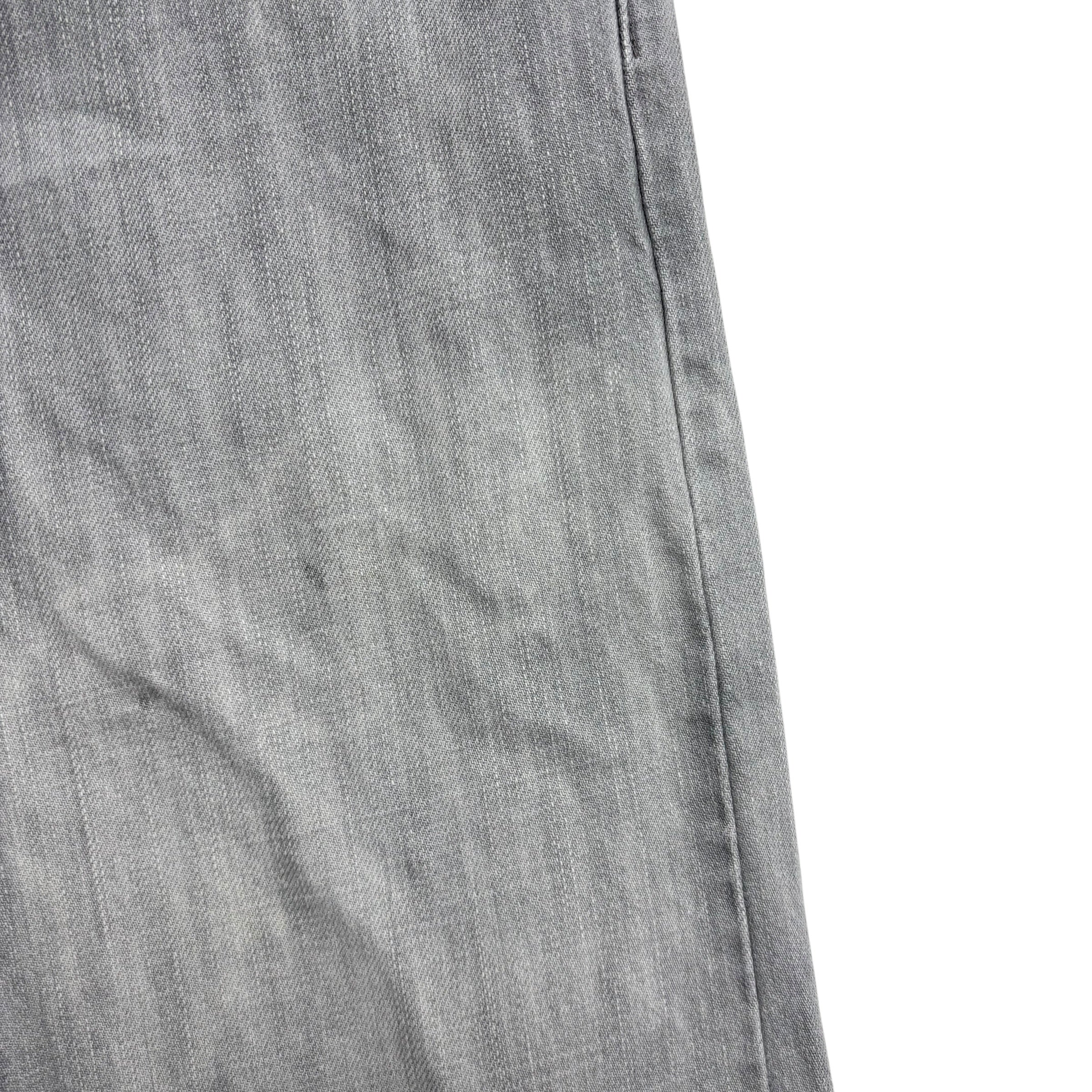 Levis 505 Jeans W38 L32 Mens Grey Regular Straight Fit Denim