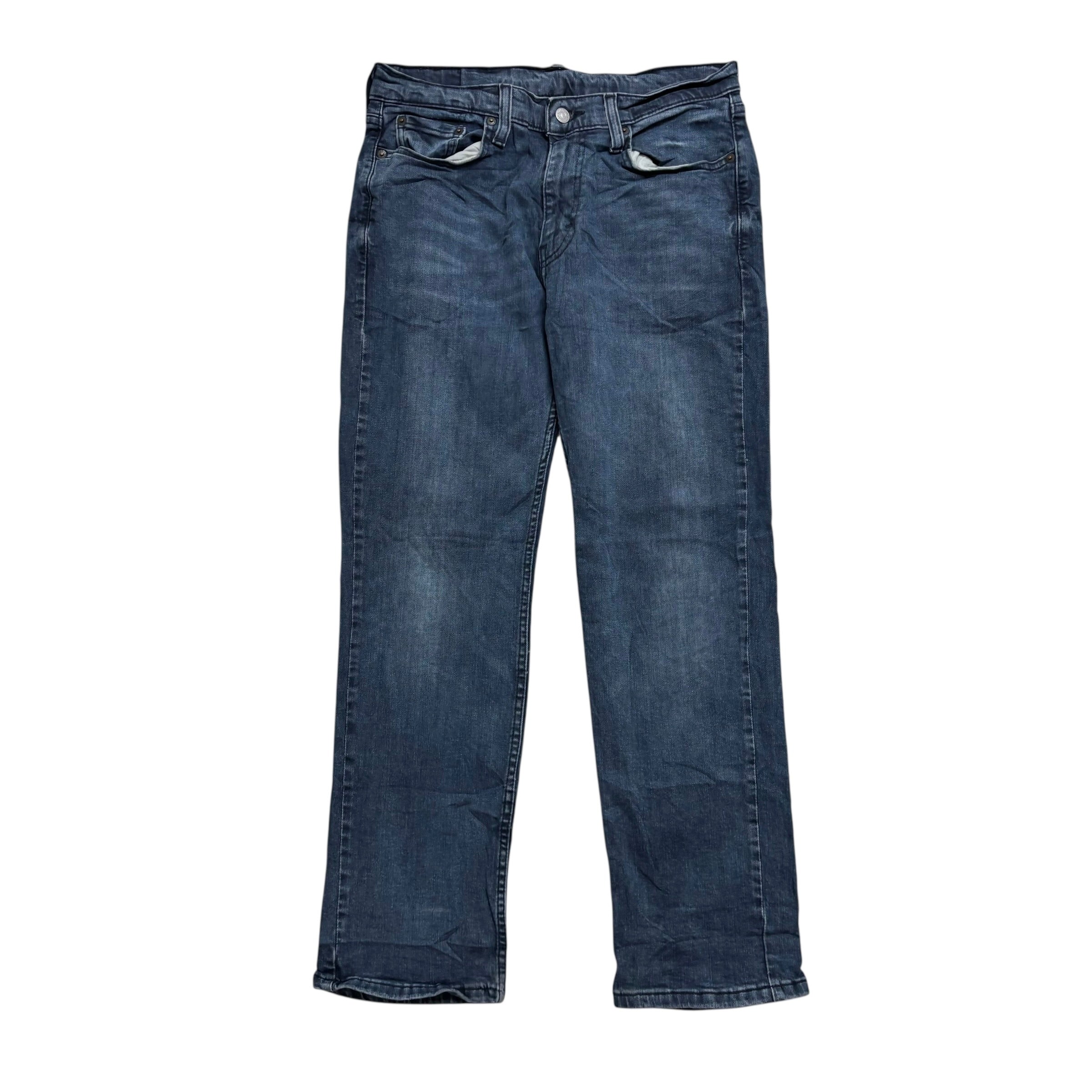 Levis 514 Jeans W30 L30 Mens Navy Blue Regular Straight Fit Stretch Denim