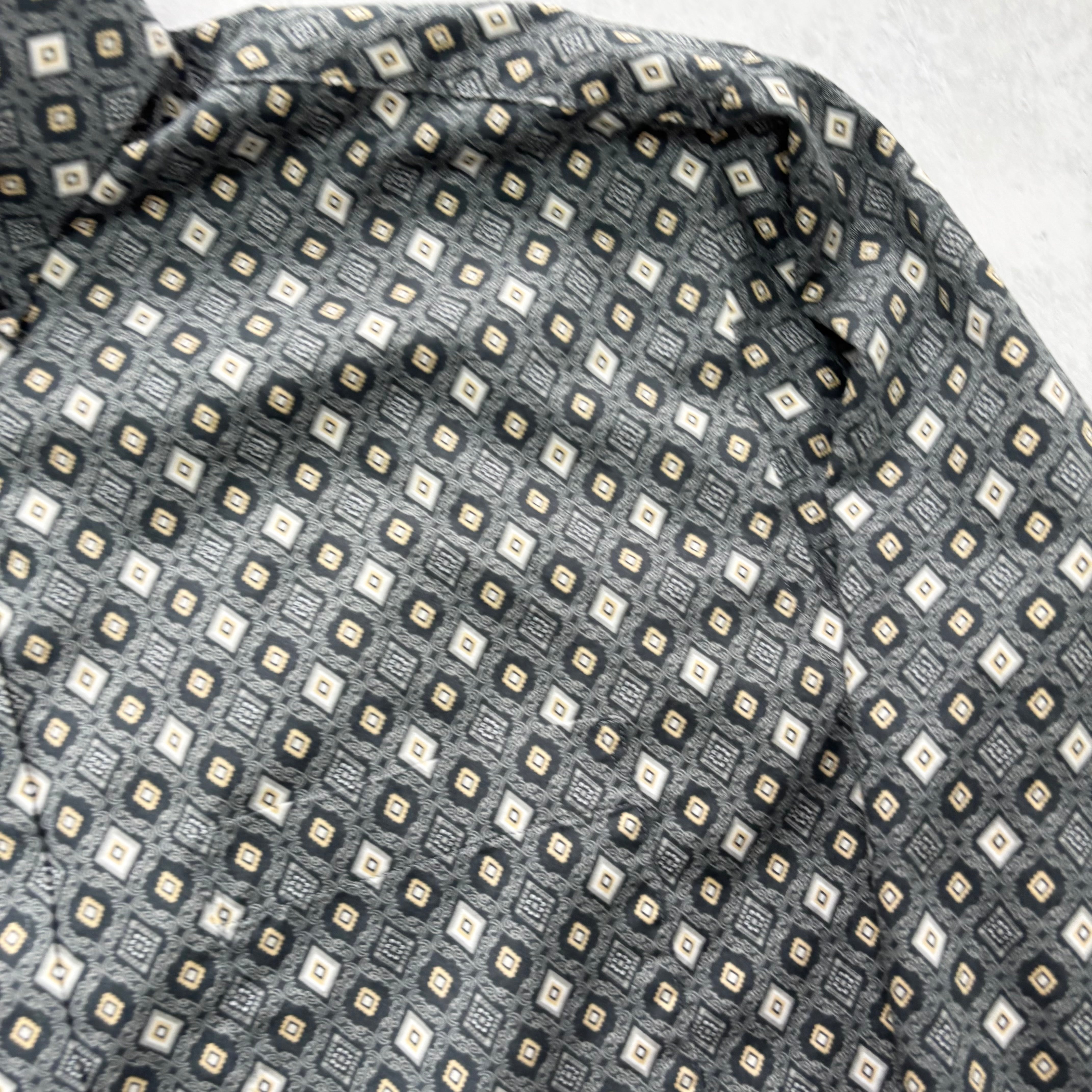 Daniel Cremieux Shirt Mens Large Patterned Abstract Long Sleeve Cotton (E)