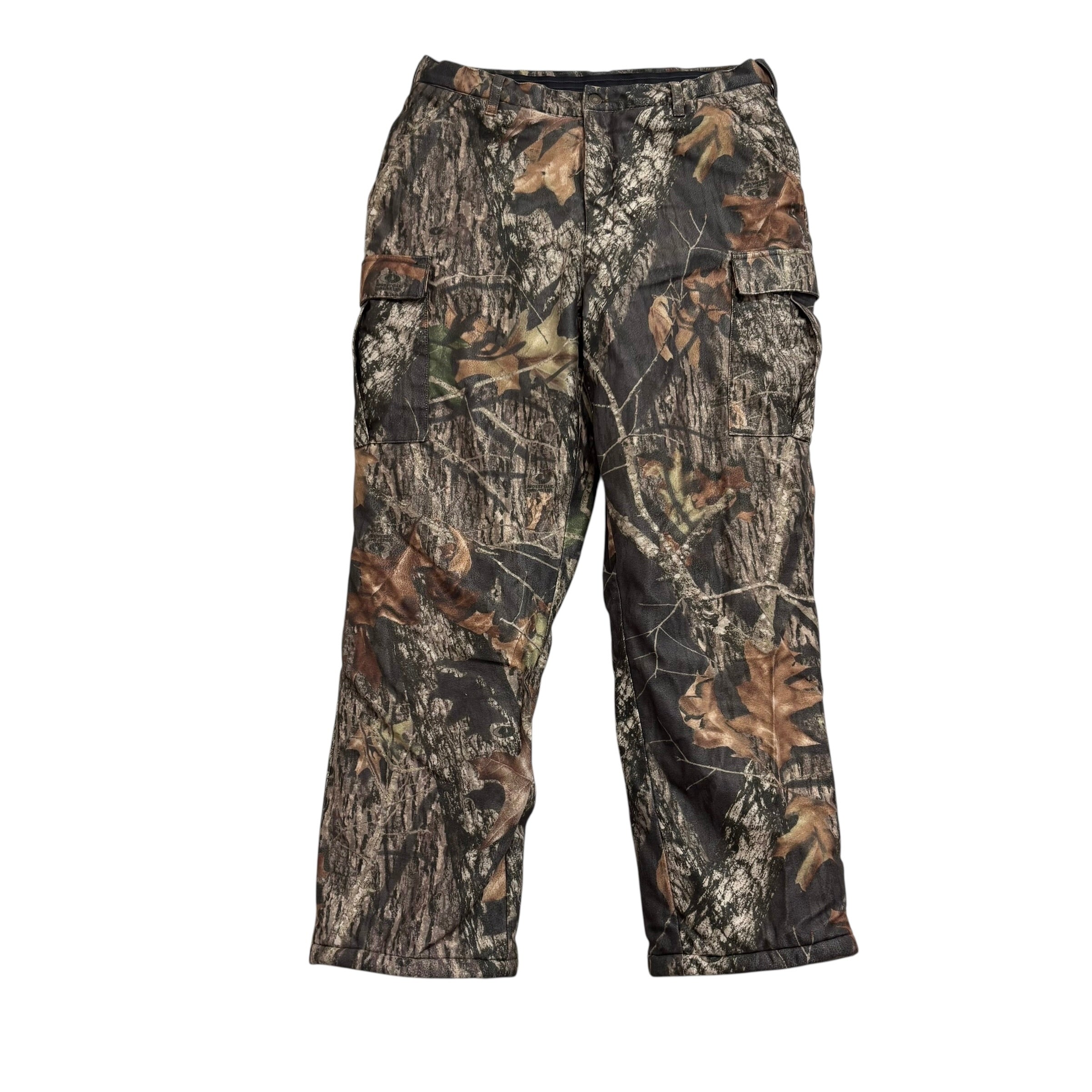 Realtree Trousers W36 L32 Mens Cargo Camo Relaxed Fit Fleece Lined Pants (E)