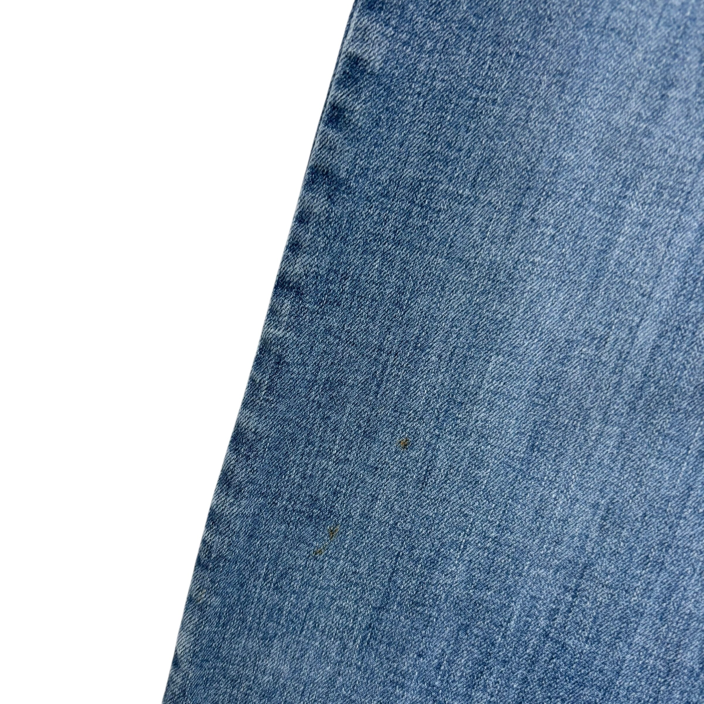 Lee Jeans W38 L32 Mens Mid Blue Classic Regular Straight Fit Stretch Denim (F)