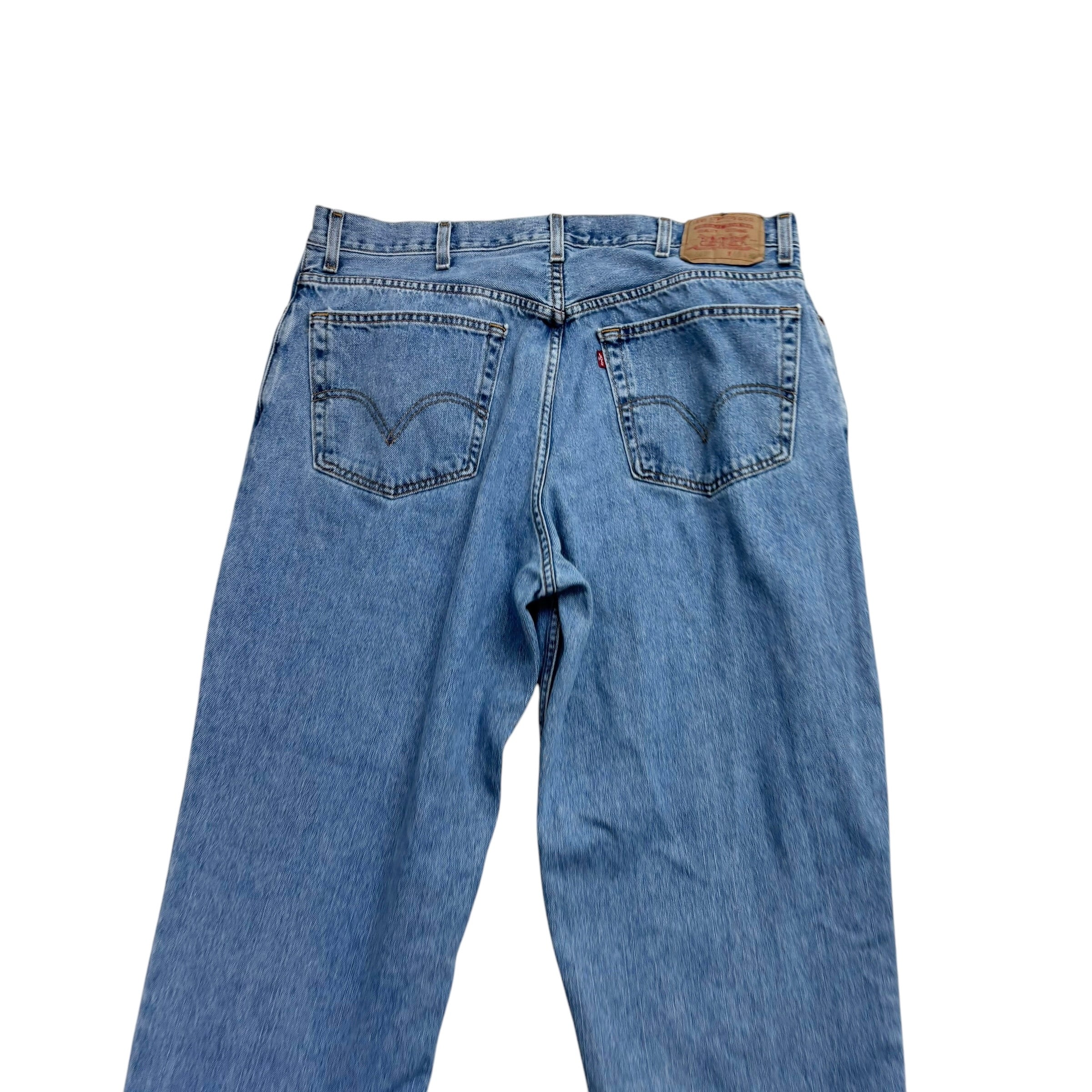 Levis 560 Jeans W38 L28 Mens Light Blue Baggy Relaxed Comfort Fit Vintage Denim