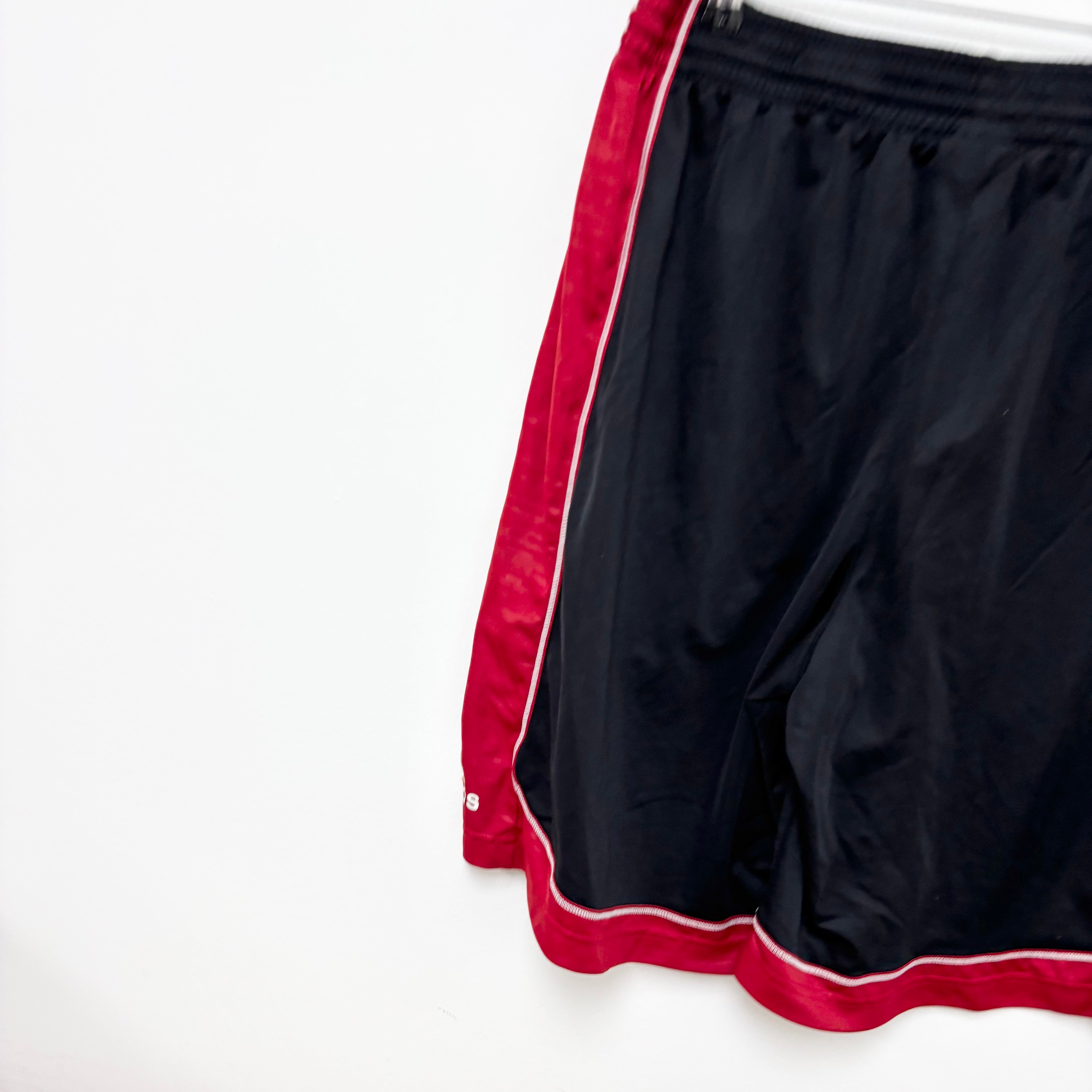 Adidas Shorts Mens Large Black Sports Running Gym Vintage Athletic Pockets (E)