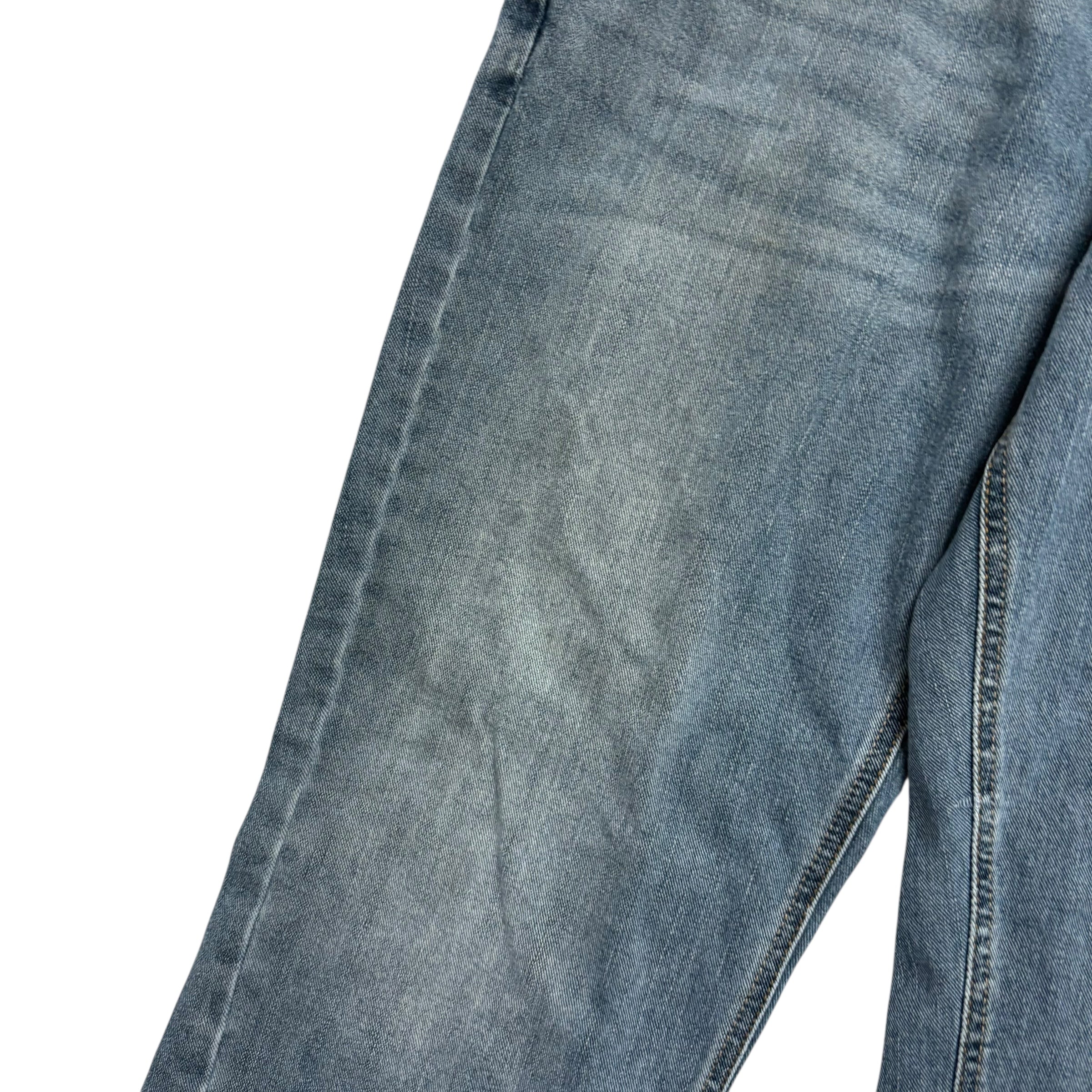 Levis Denizen Jeans W36 L33 Mens Blue Athletic Tapered Fit Stretch Denim