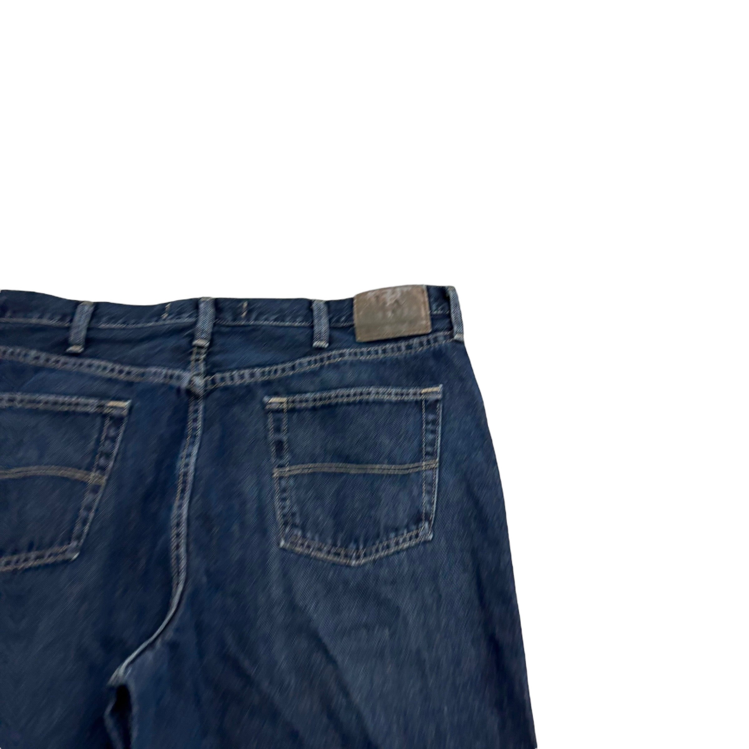 Lee Jeans W40 L32 Mens Dark Blue Baggy Relaxed Straight Fit Vintage Denim
