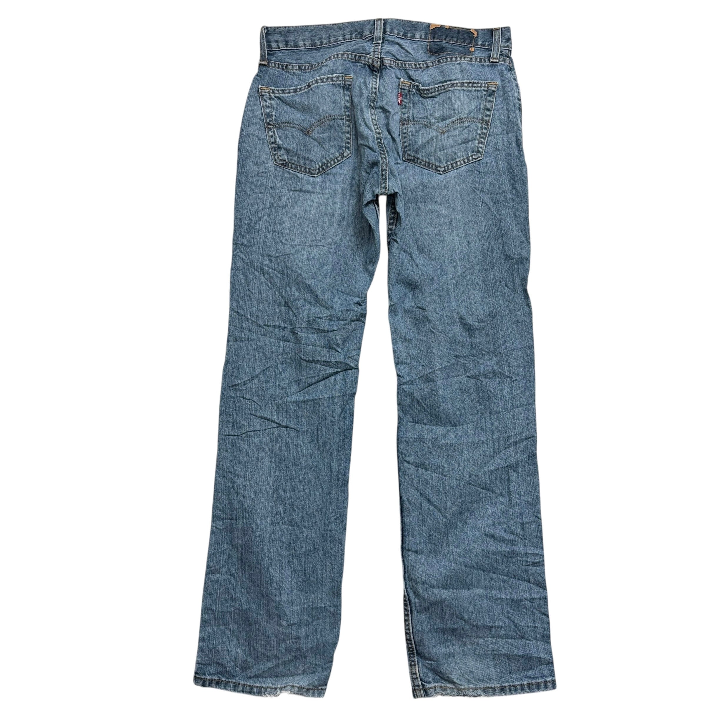 Levis 559 Jeans W32 L34 Mens Mid Blue Baggy Relaxed Straight Fit Denim (F)